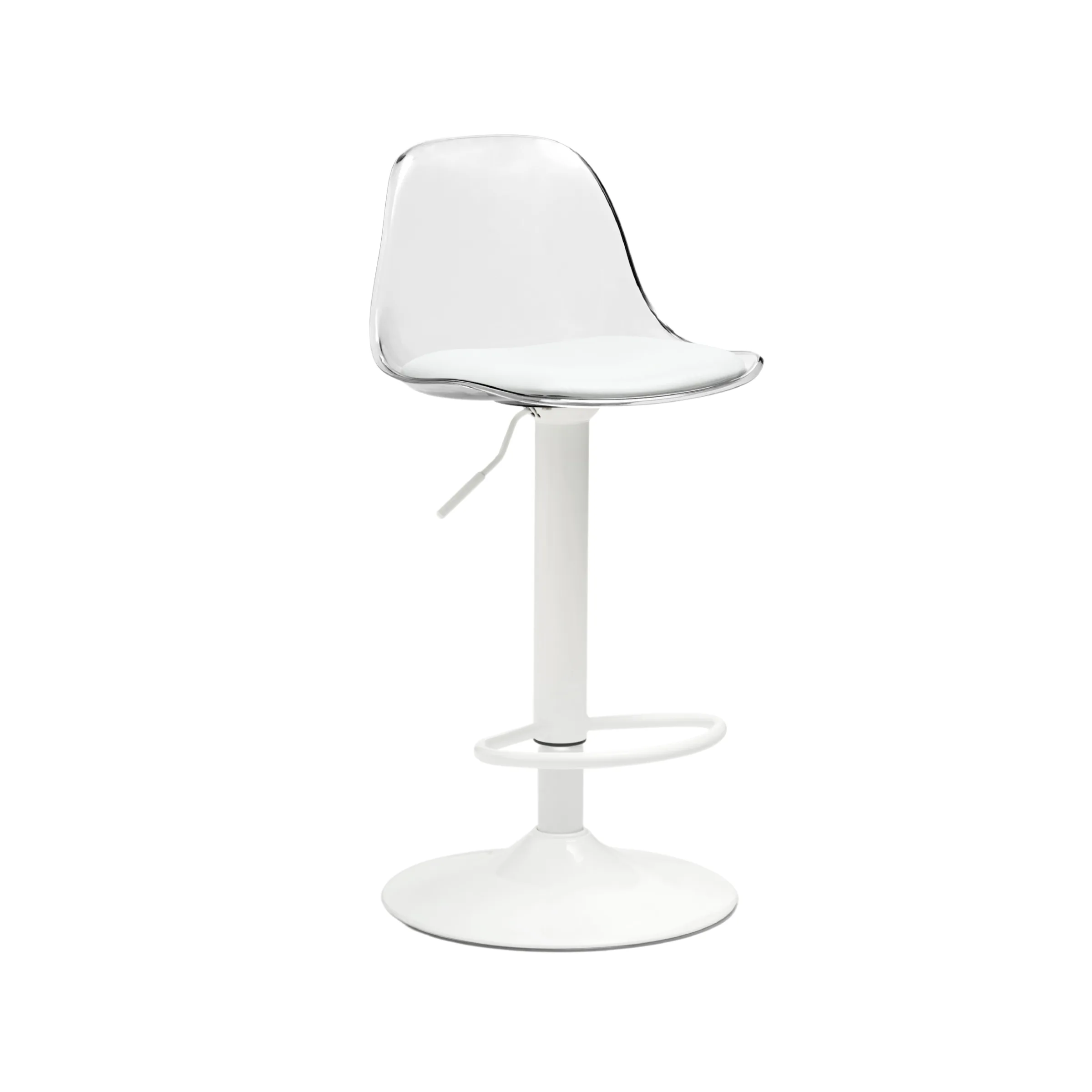 Linspire Perch Height Adjustable Bar Chair, Transparent