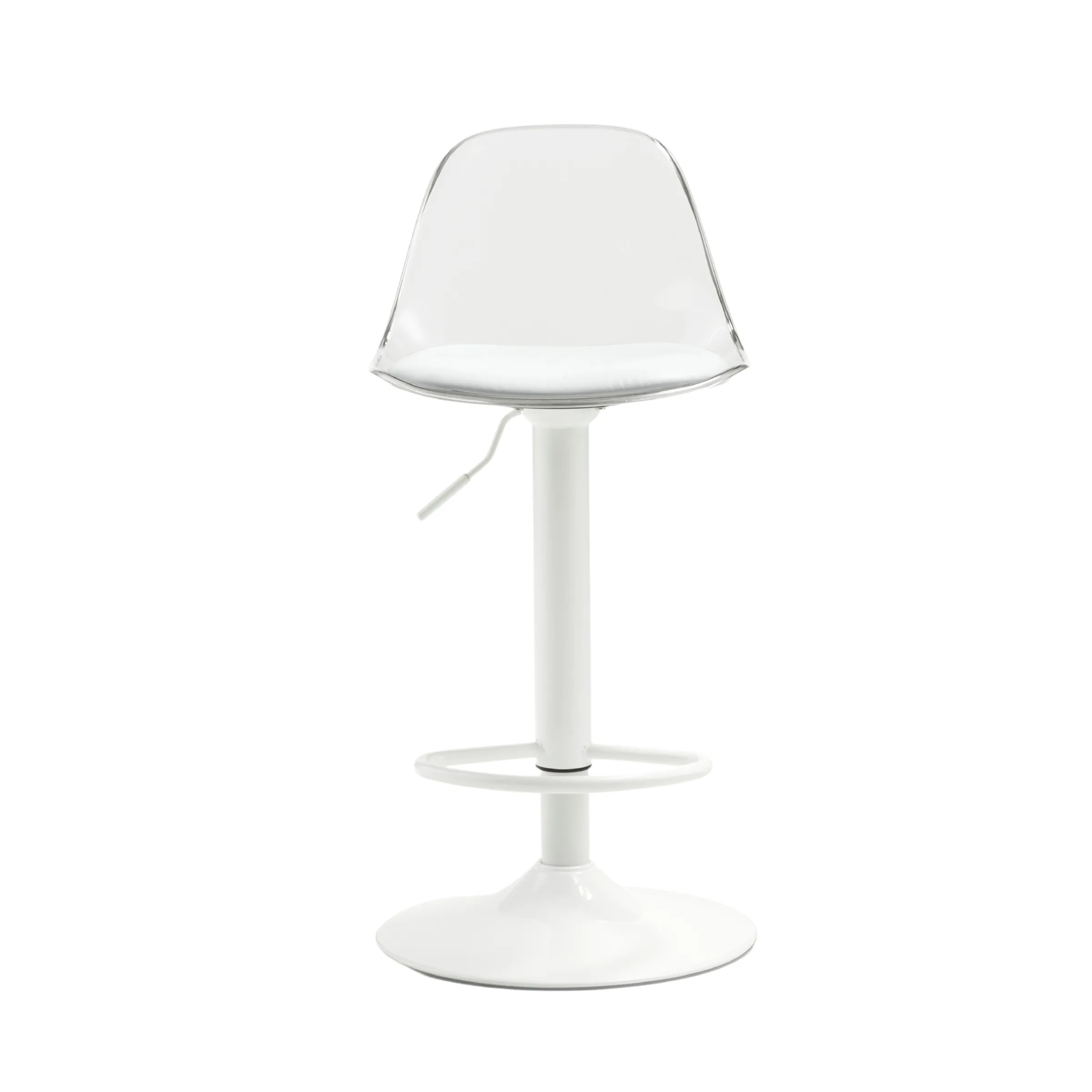 Linspire Perch Height Adjustable Bar Chair, Transparent