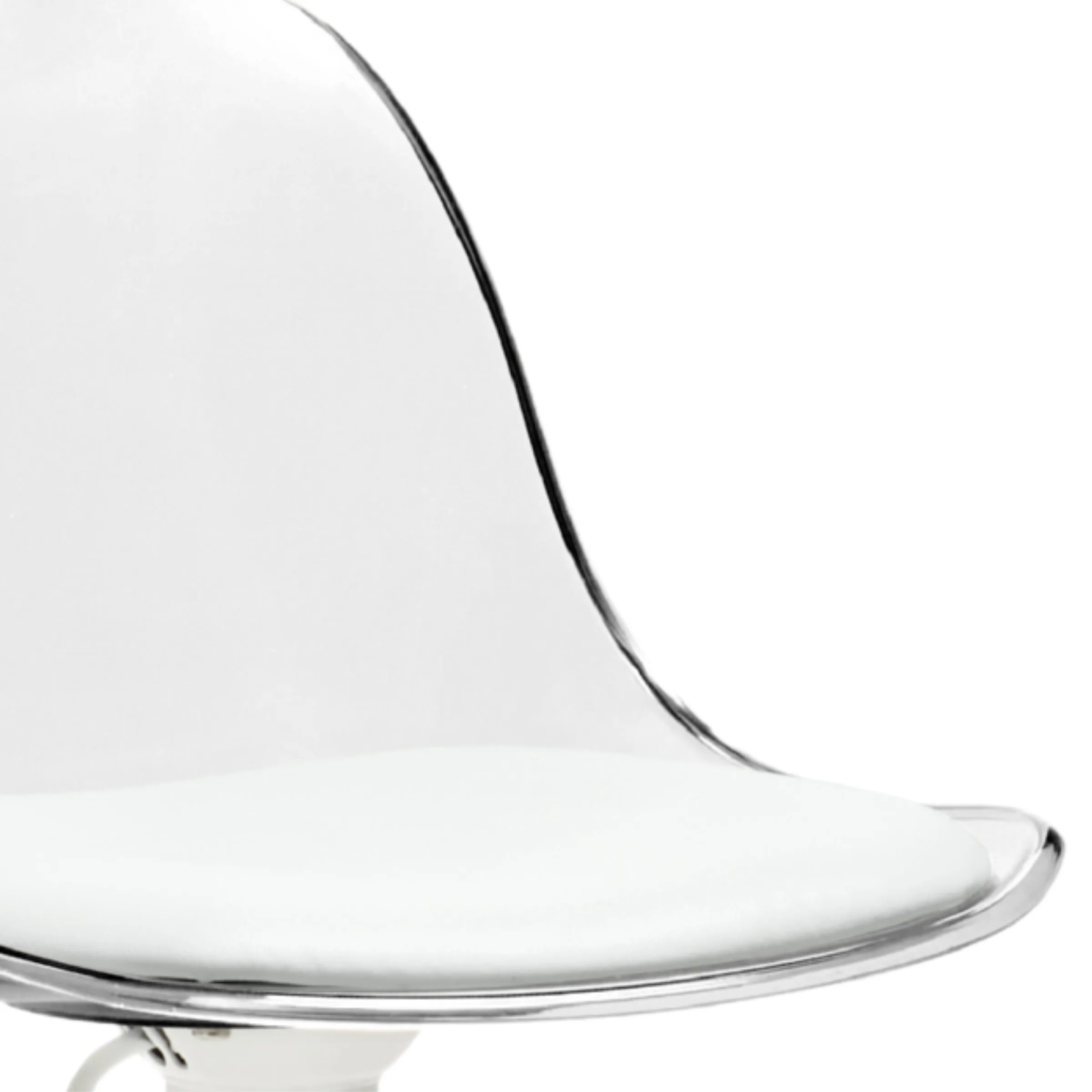 Linspire Perch Height Adjustable Bar Chair, Transparent