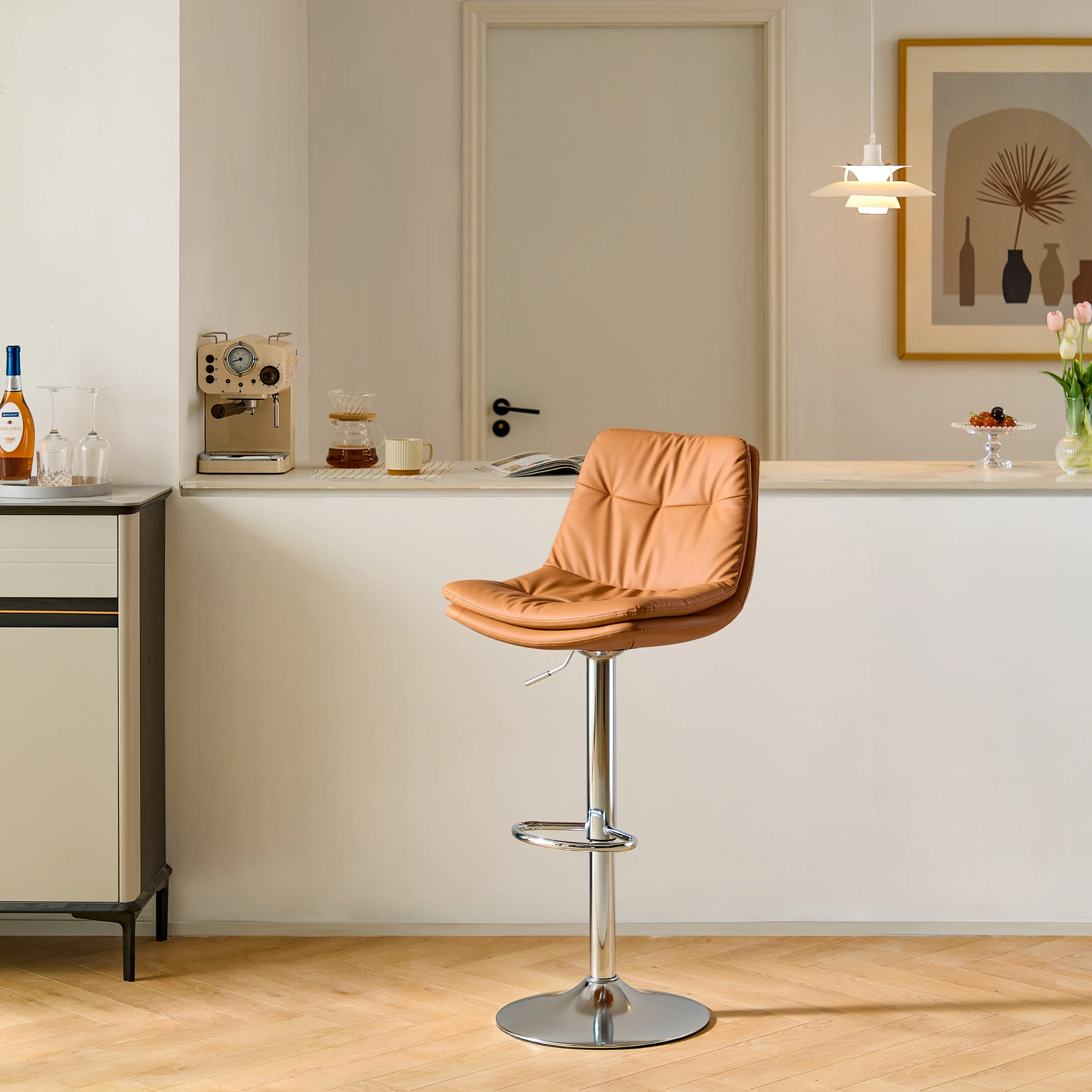 Linspire Peak Height Adjustable Bar Chair, Orange