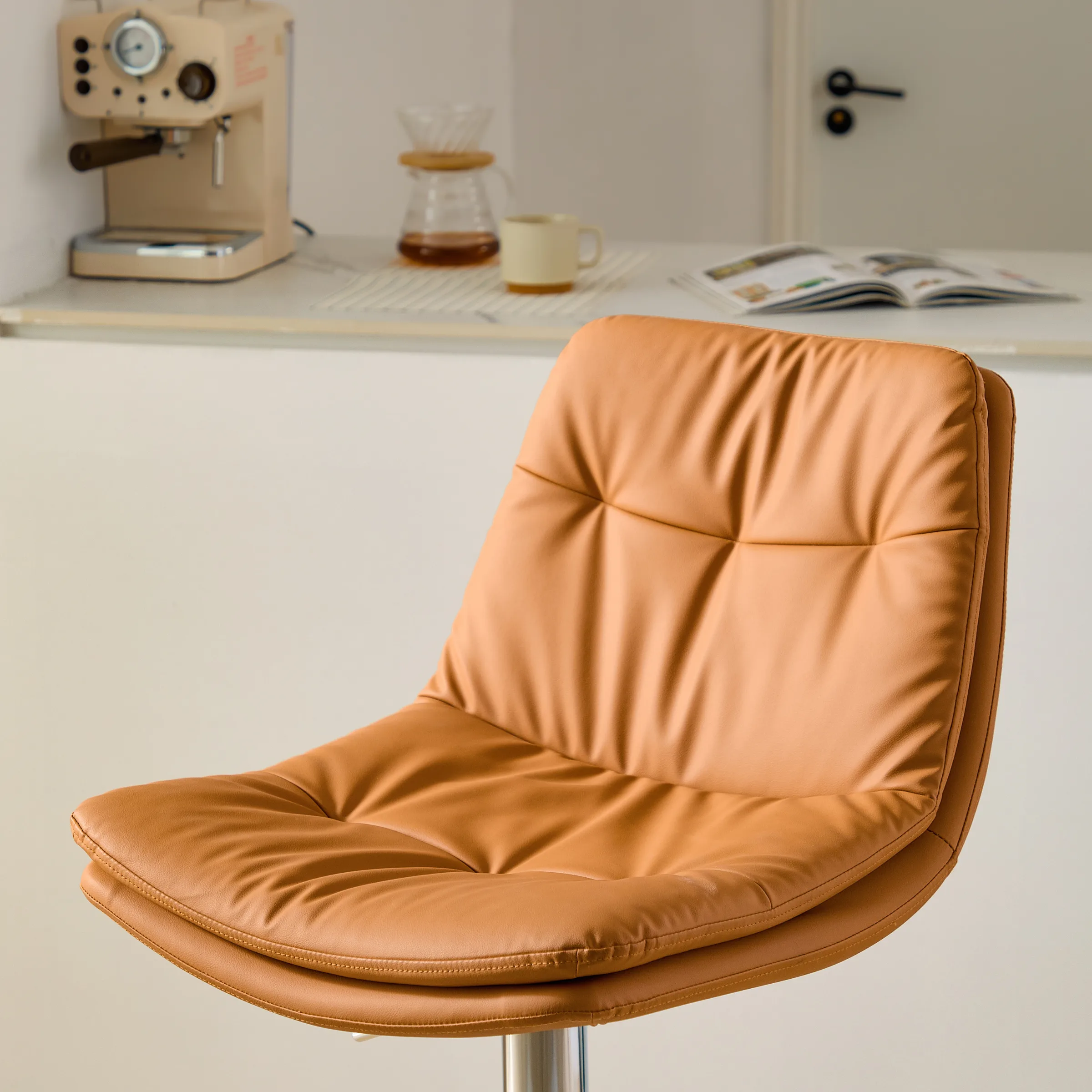 Linspire Peak Height Adjustable Bar Chair, Orange