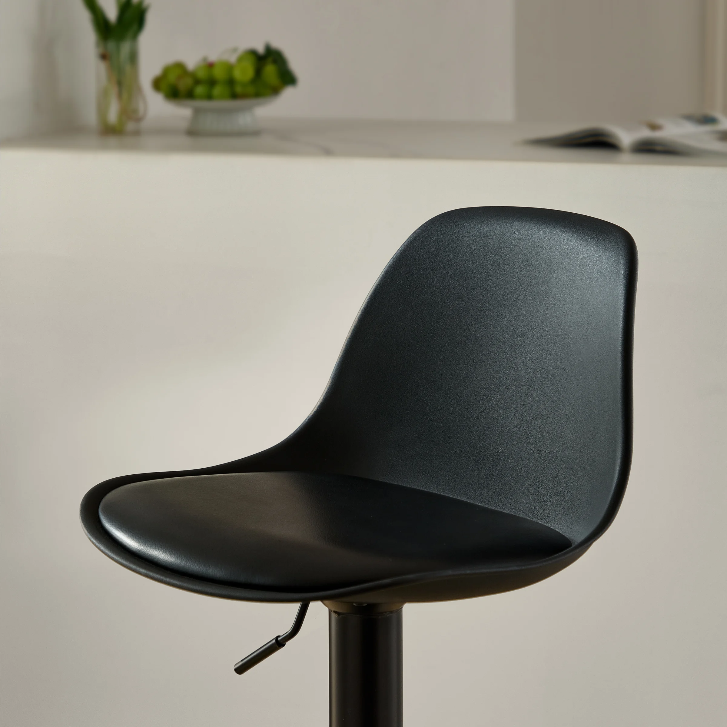 Linspire Perch Height Adjustable Bar Chair, Black