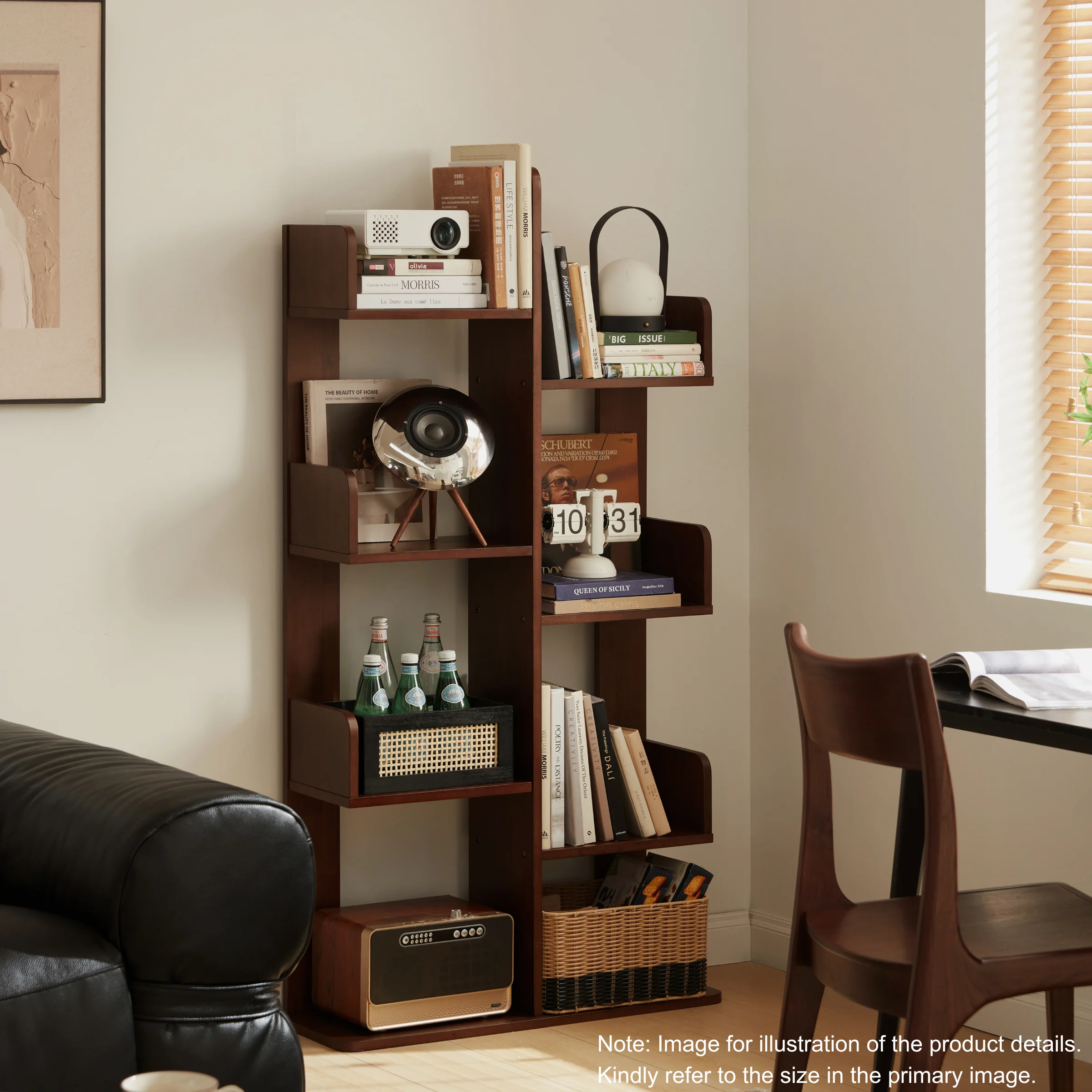 Linspire Matrix Solid Wood Bookshelf, 0.6m