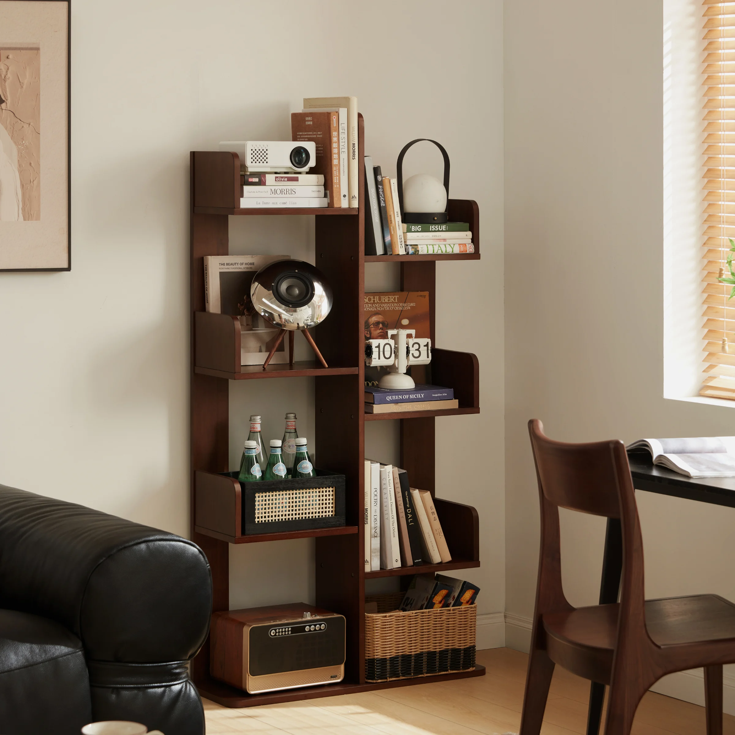 Linspire Matrix Solid Wood Bookshelf, 0.8m