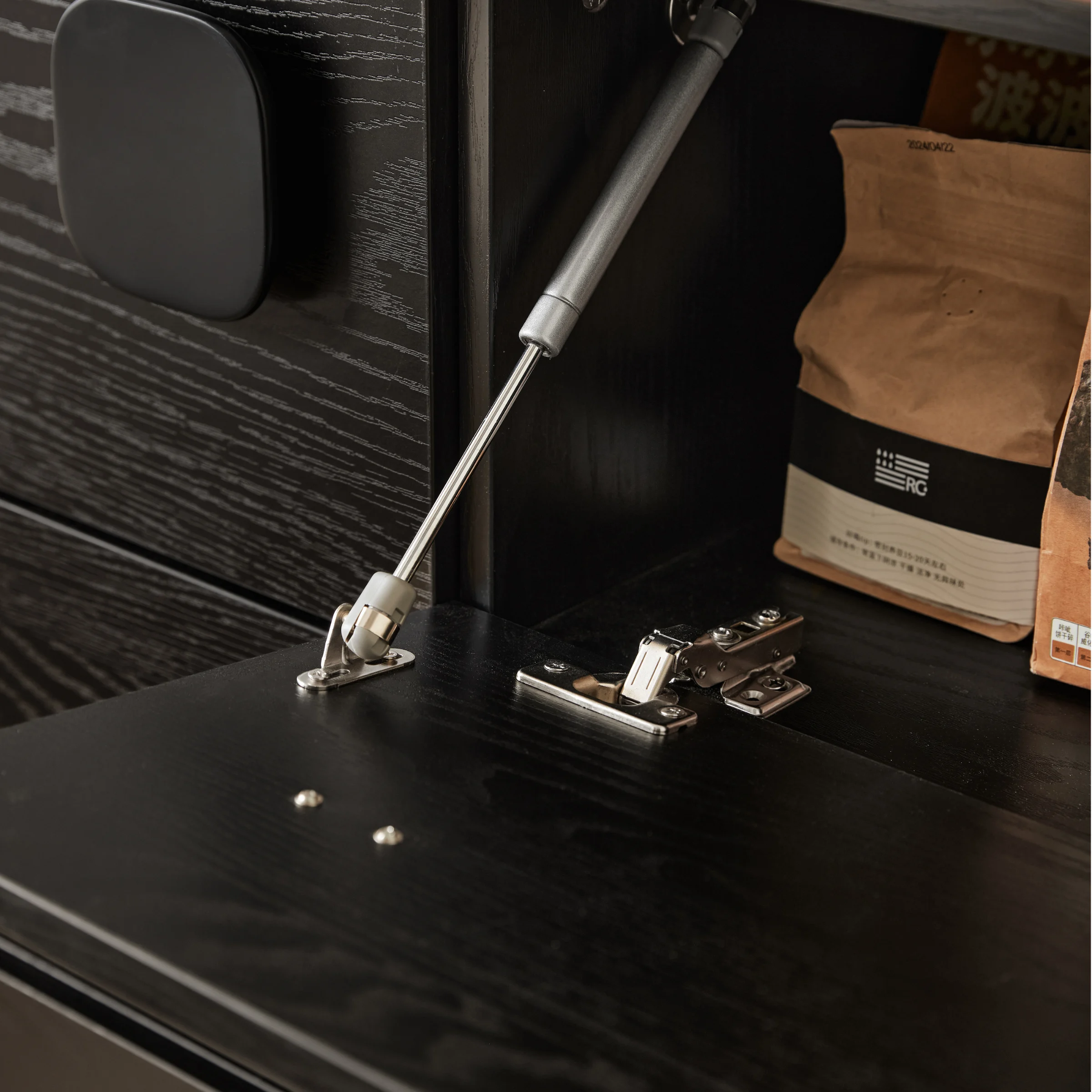 Linspire Mosaic Bedside Table, Black