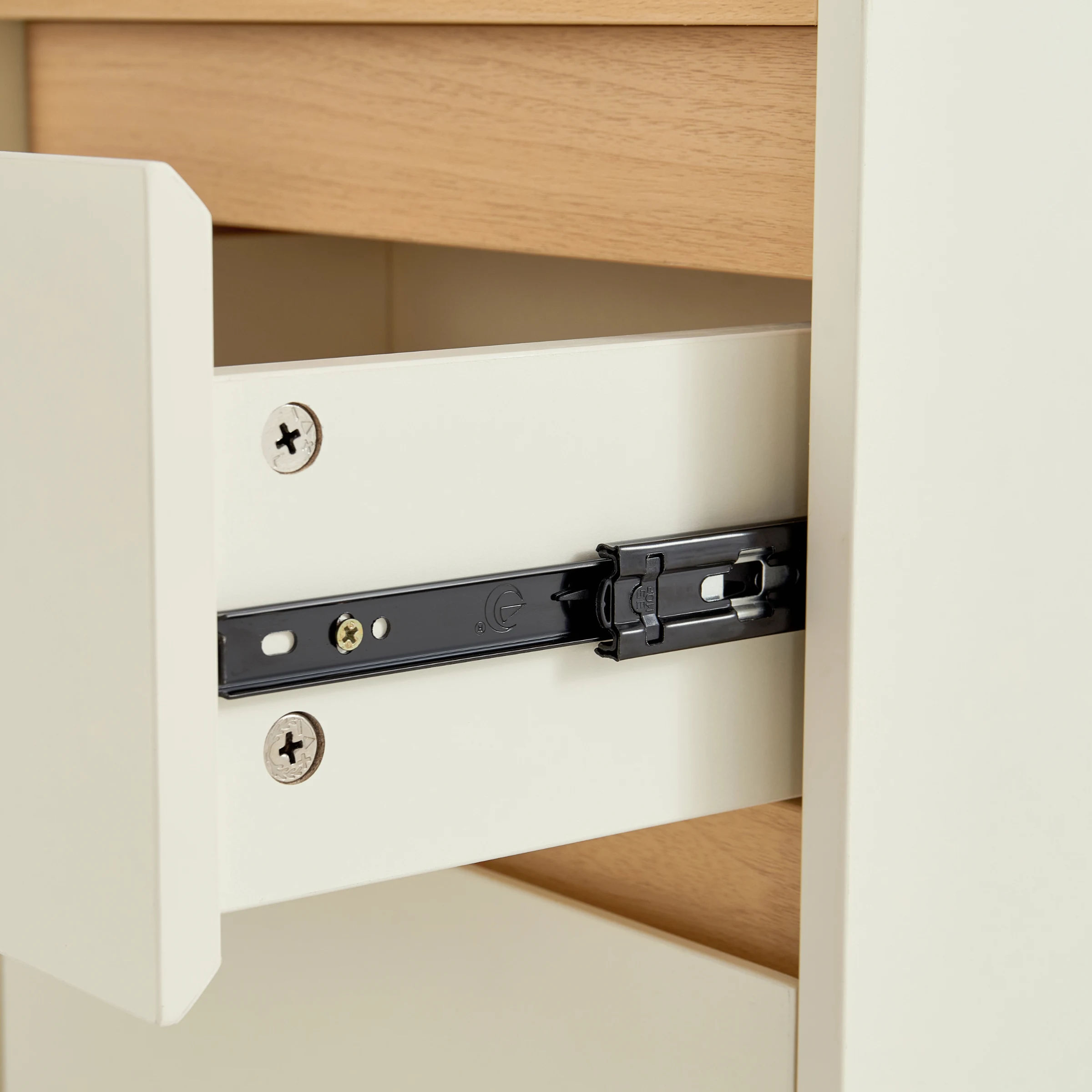 Linspire Evoke Chest of 4 Drawers with Open Storage, 0.4m