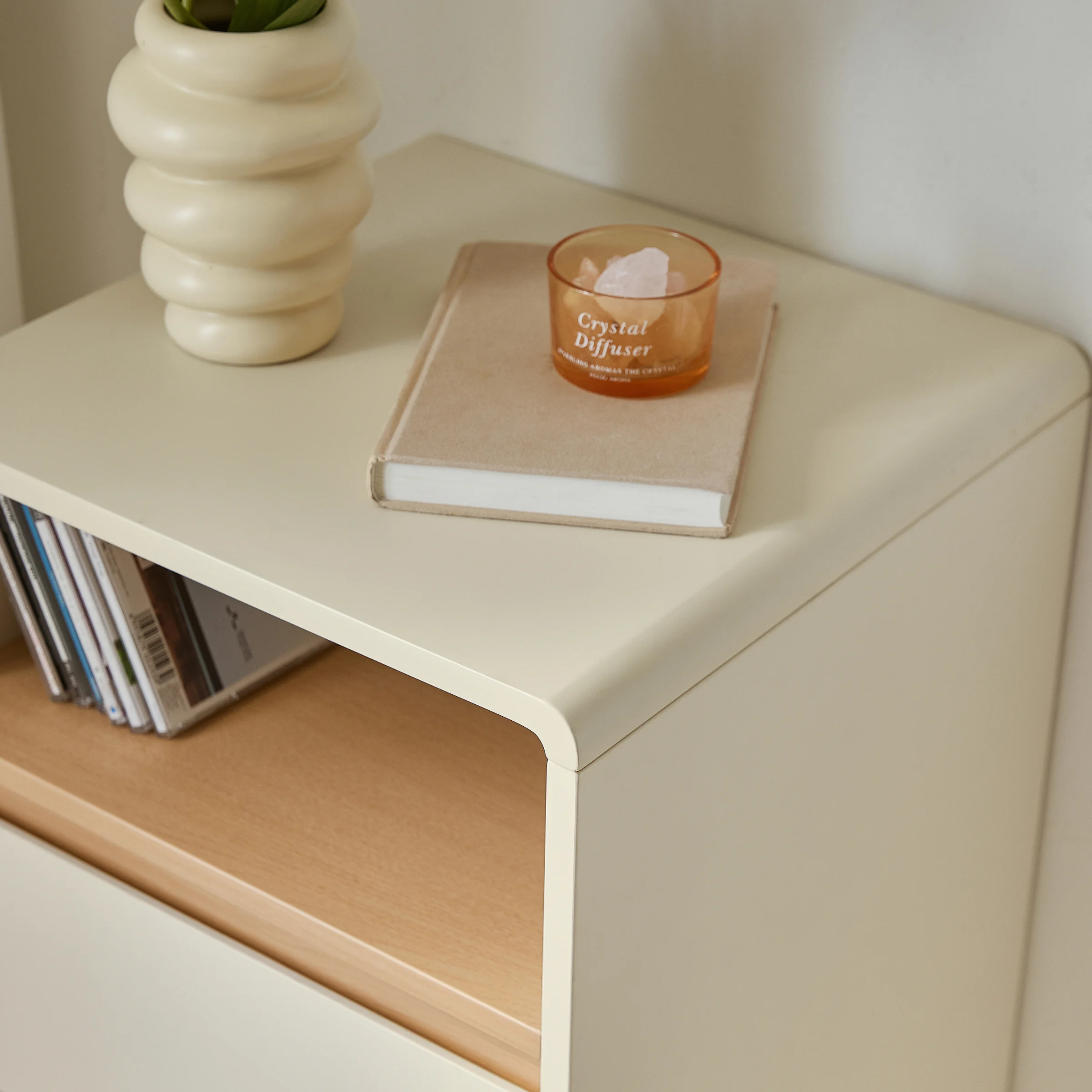 Linspire Evoke Chest of 2 Drawers with Open Storage, 0.4m
