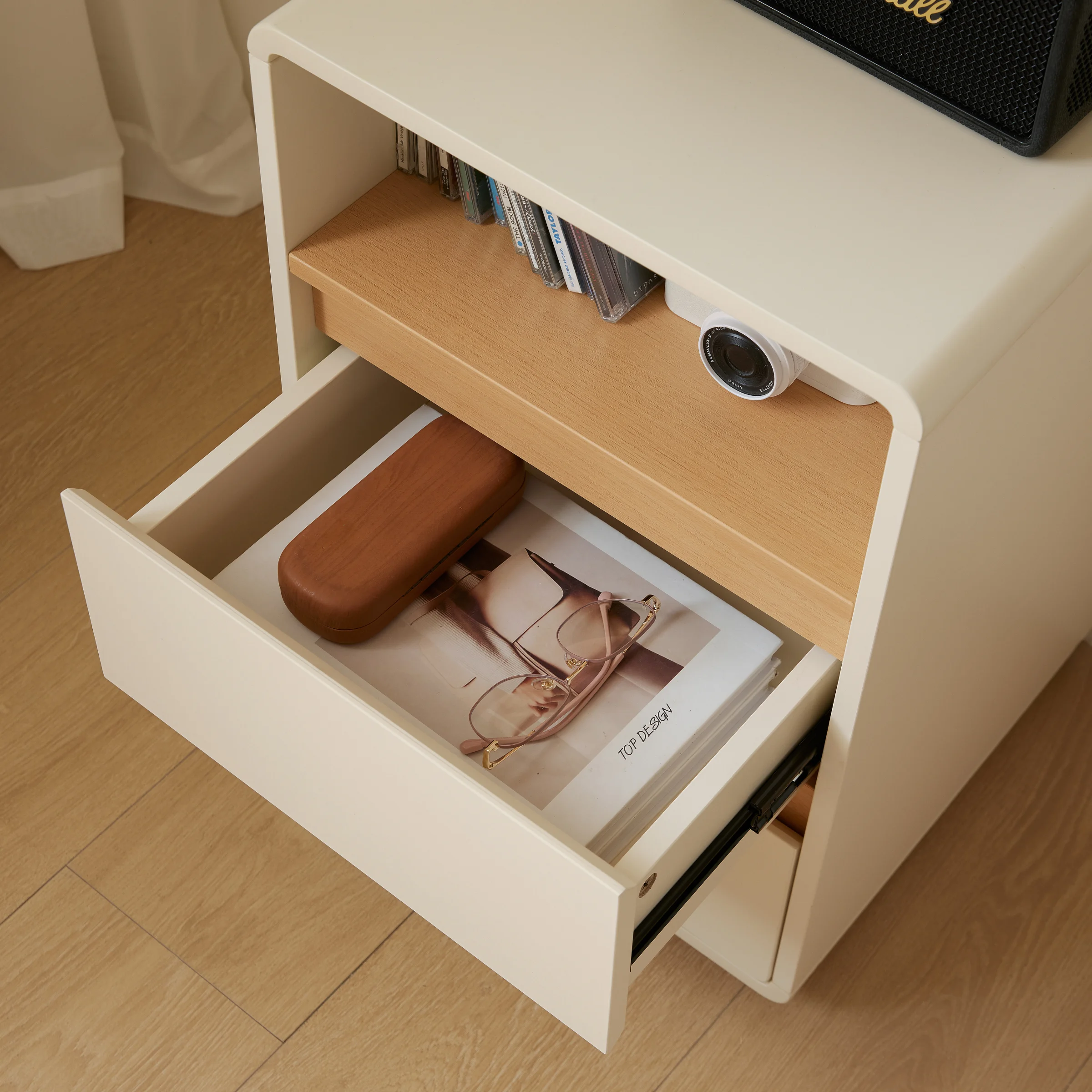 Linspire Evoke Chest of 2 Drawers with Open Storage, 0.4m
