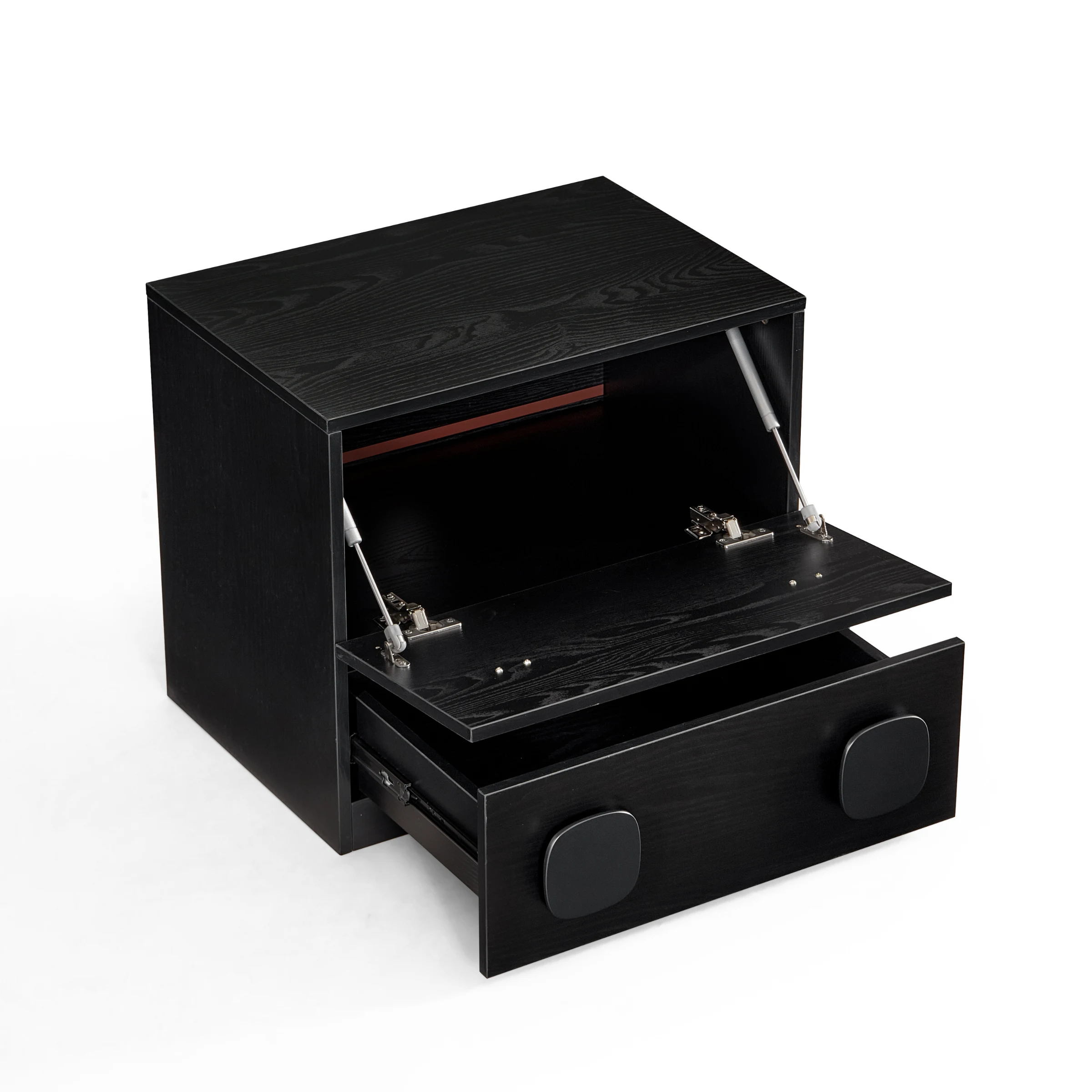 Linspire Mosaic Set of 4 Modular Storage Cabinets, Black