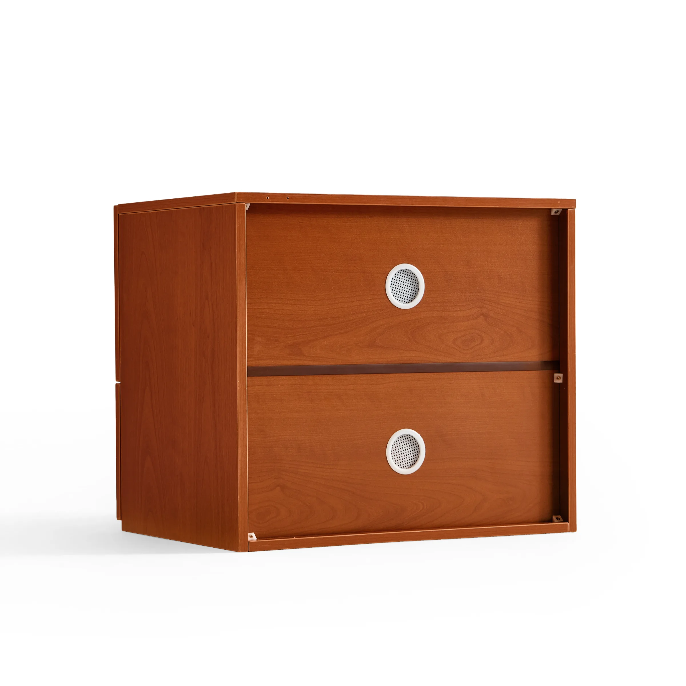 Linspire Mosaic Set of 6 Modular Storage Cabinets, Warm Wood