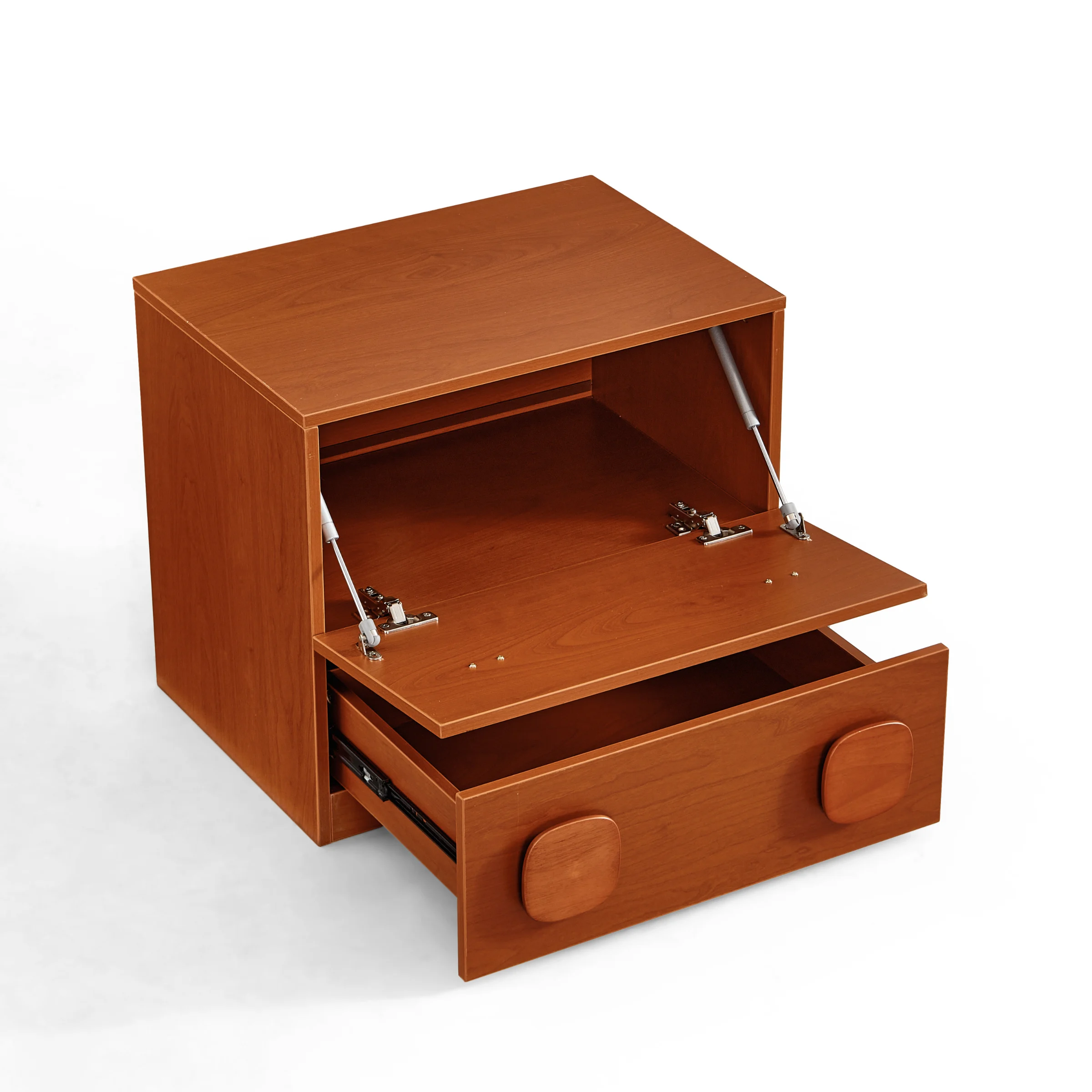 Linspire Mosaic Set of 6 Modular Storage Cabinets, Warm Wood