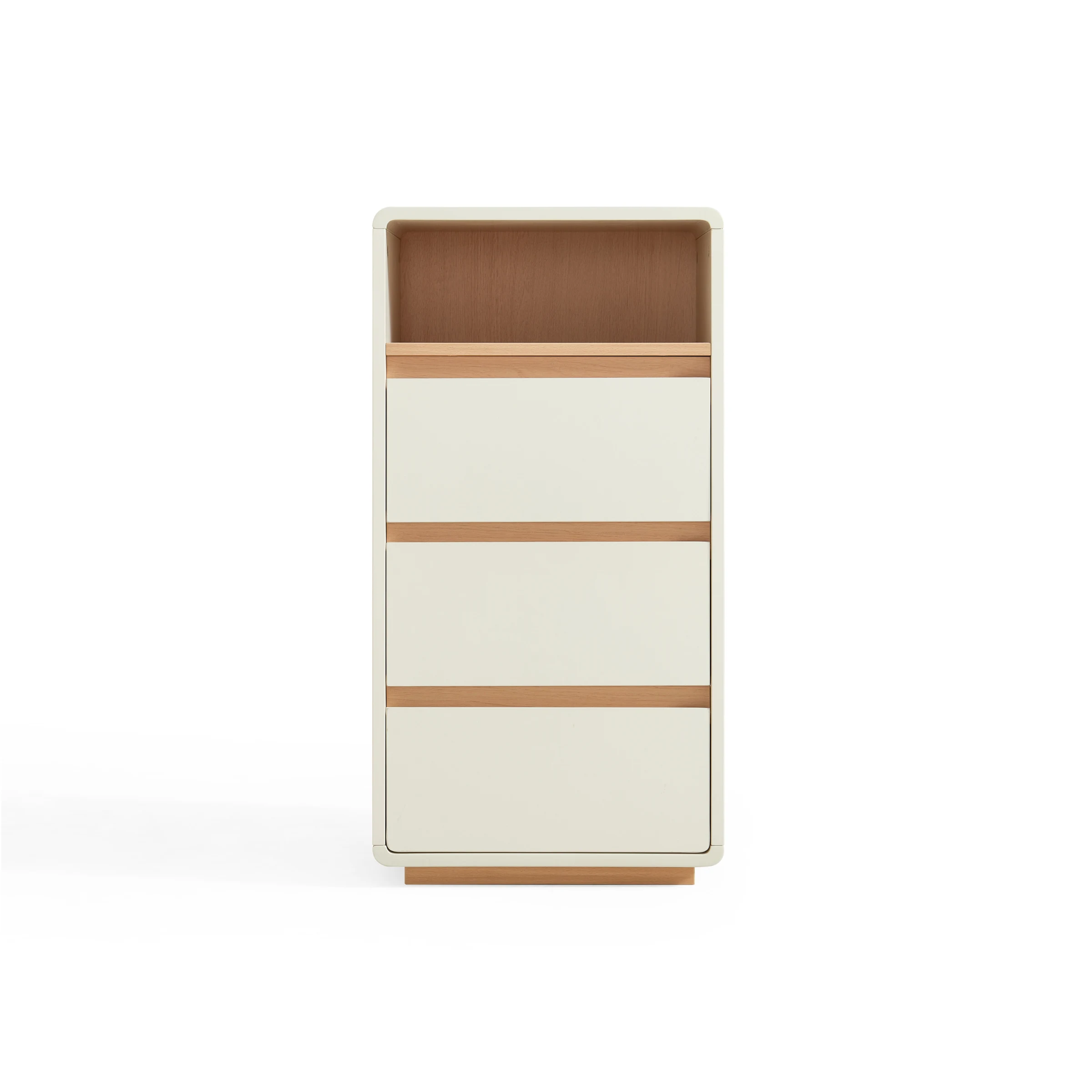 Linspire Evoke Chest of 3 Drawers with Open Storage, 0.4m
