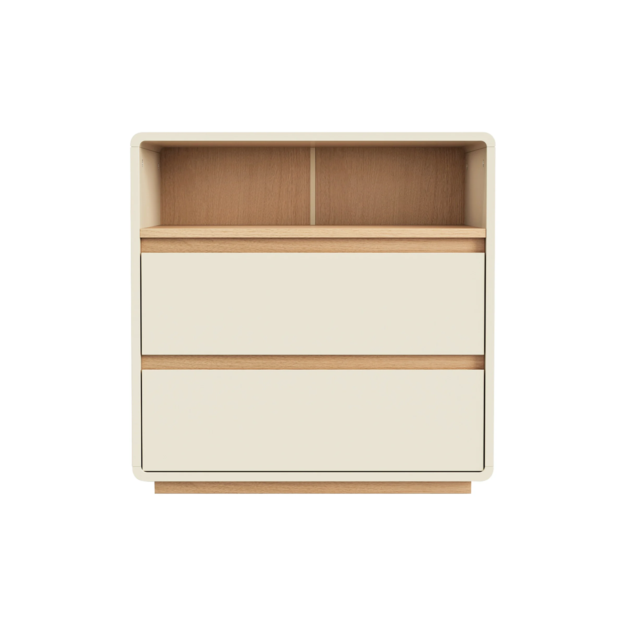 Linspire Evoke Chest of 2 Drawers with Open Storage, 0.6m