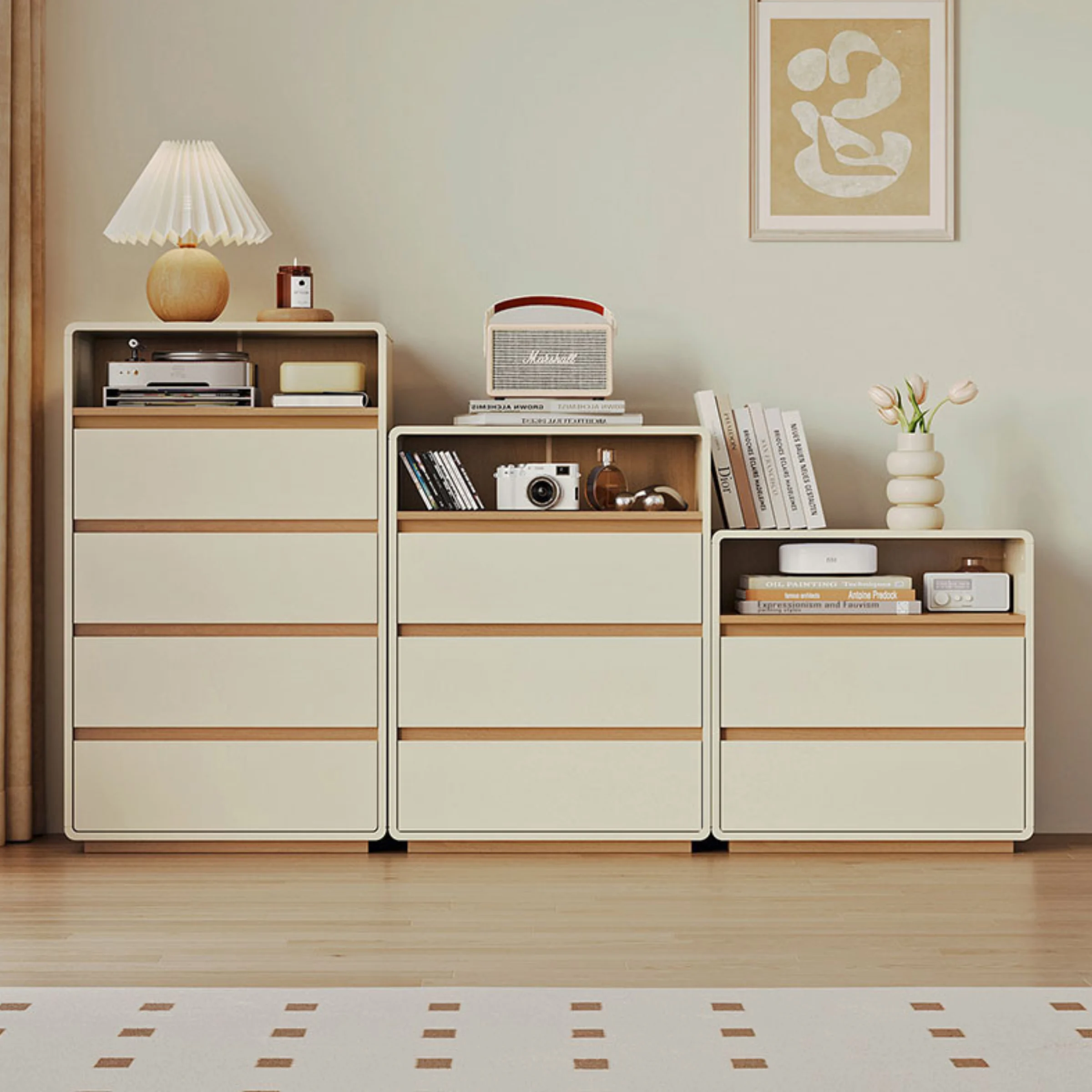 Linspire Evoke Chest of 2 Drawers with Open Storage, 0.6m