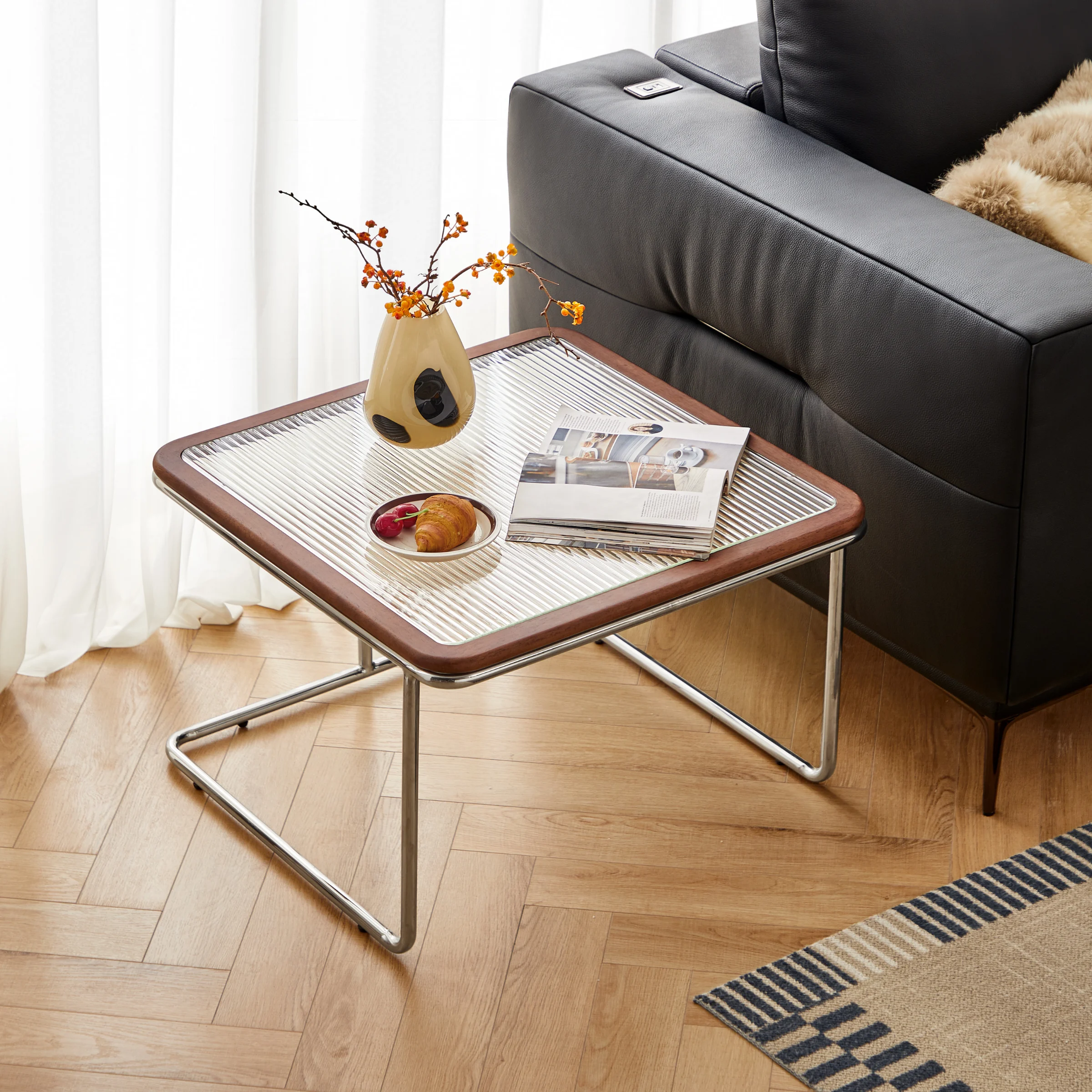 Linspire Ursula Glass Top Coffee Table