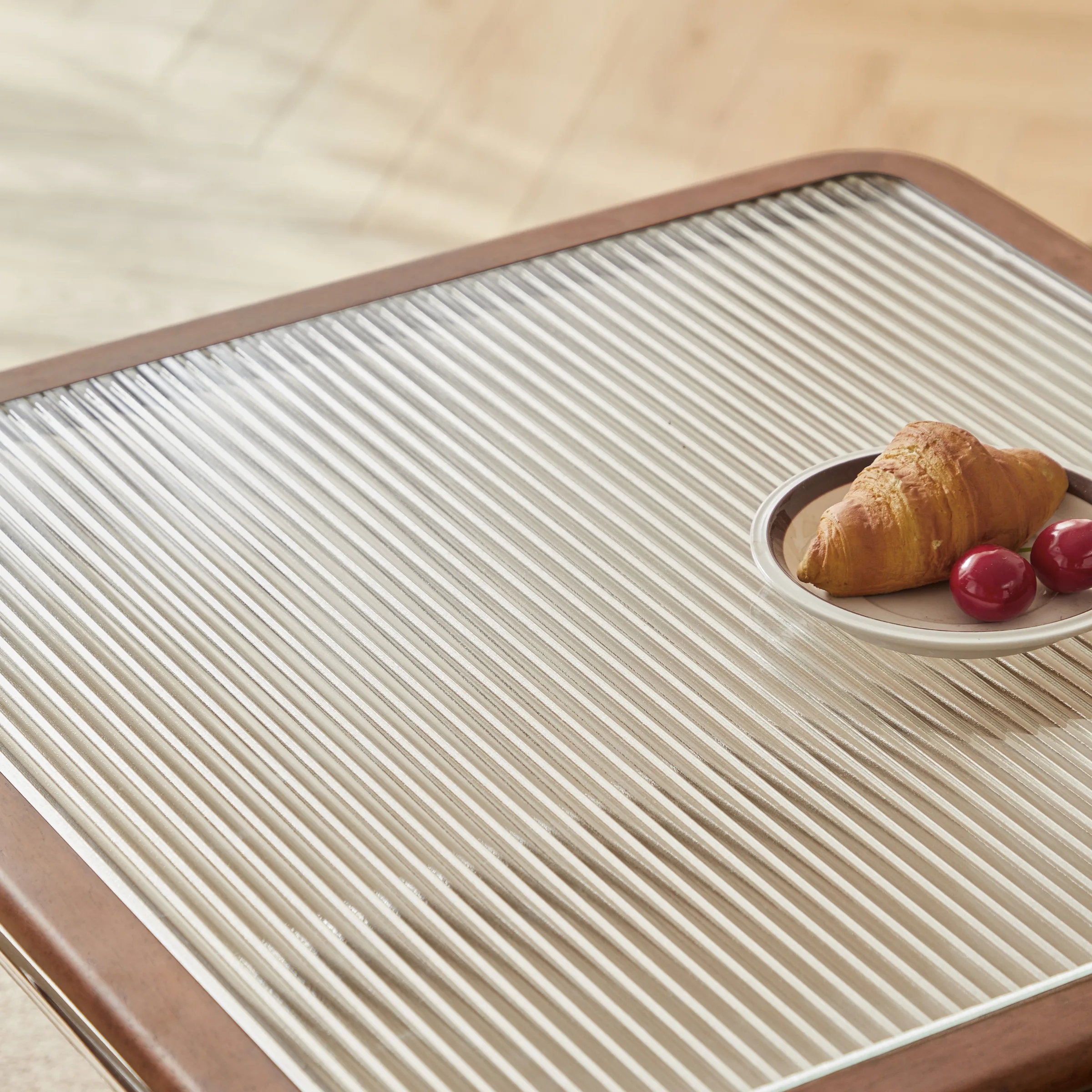 Linspire Ursula Nesting Coffee Table Set with Drawer and Glass Top
