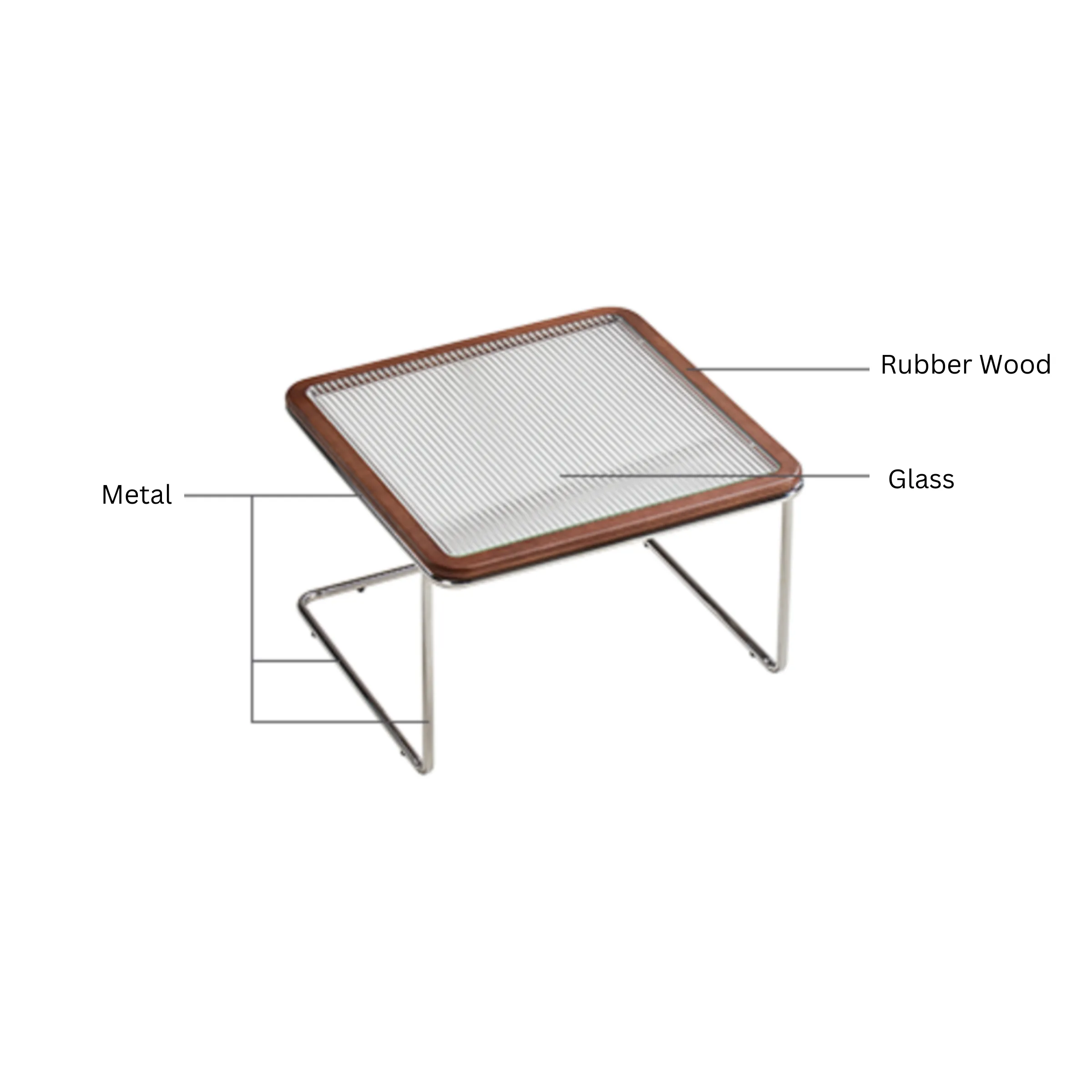 Linspire Ursula Nesting Coffee Table Set with Drawer and Glass Top