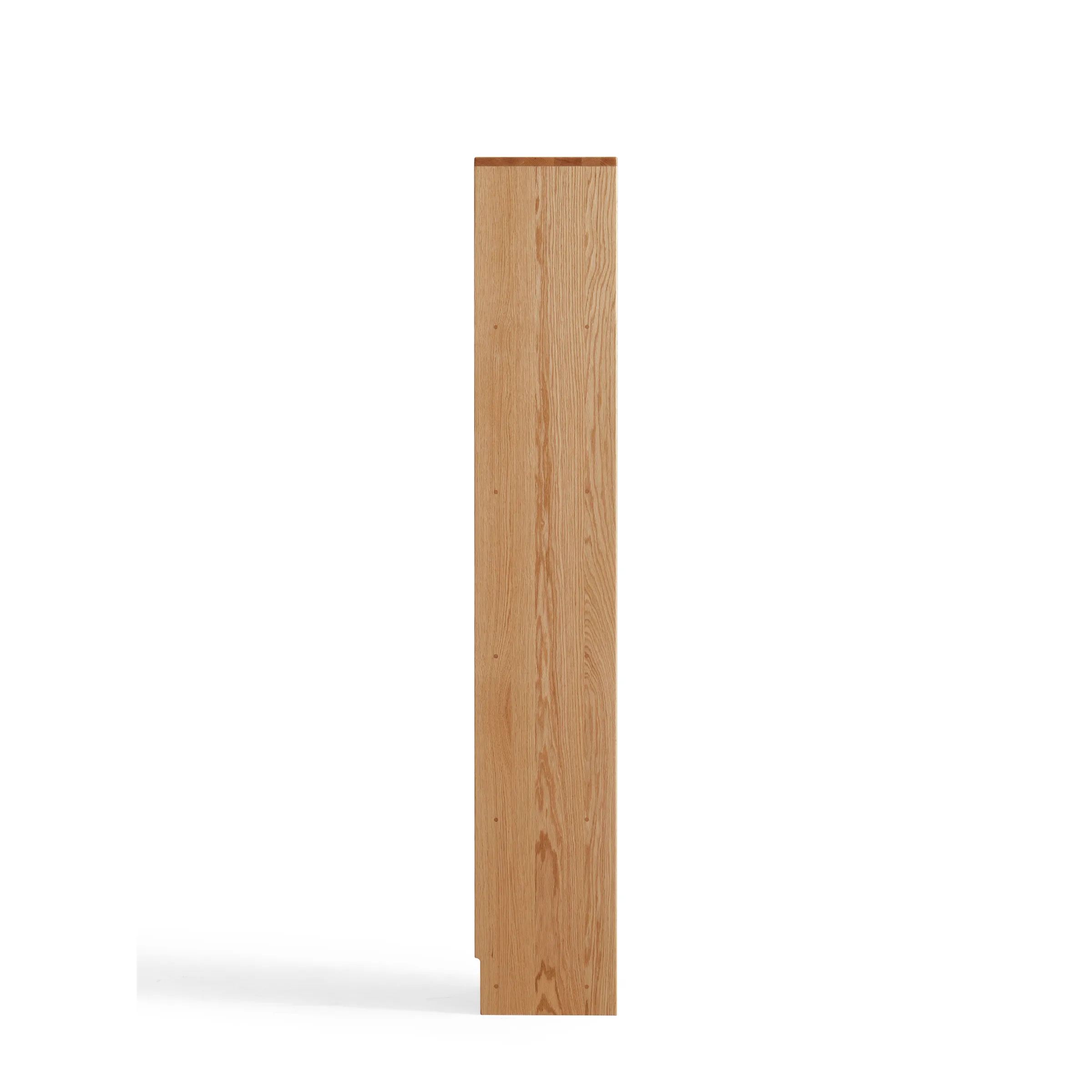 Linspire Oaklyn Solid Oak Slim Display Cabinet with Glass Flip Doors