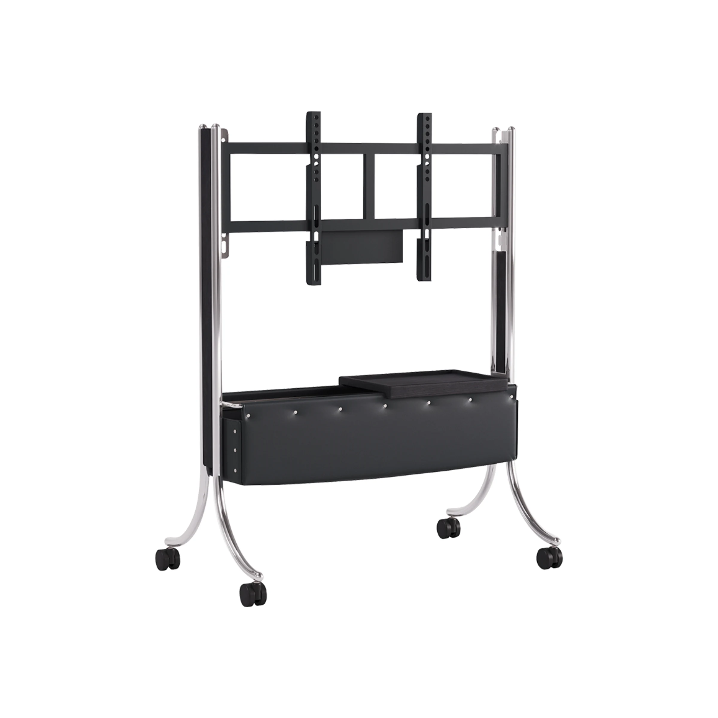 Linspire Trend Rolling TV Stand with Storage, Height Adjustable