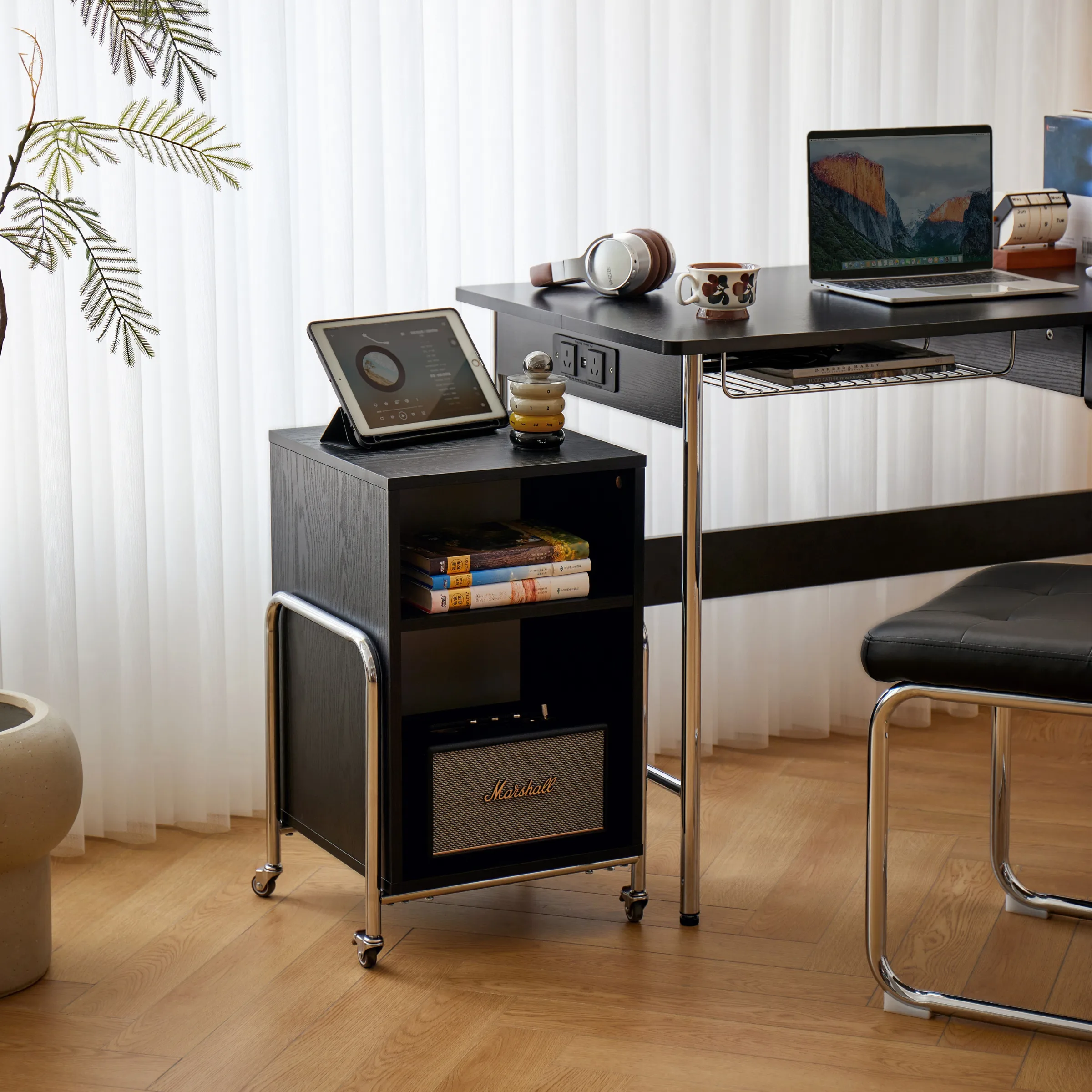 Linspire Meadow Movable Office Open Storage Cabinet