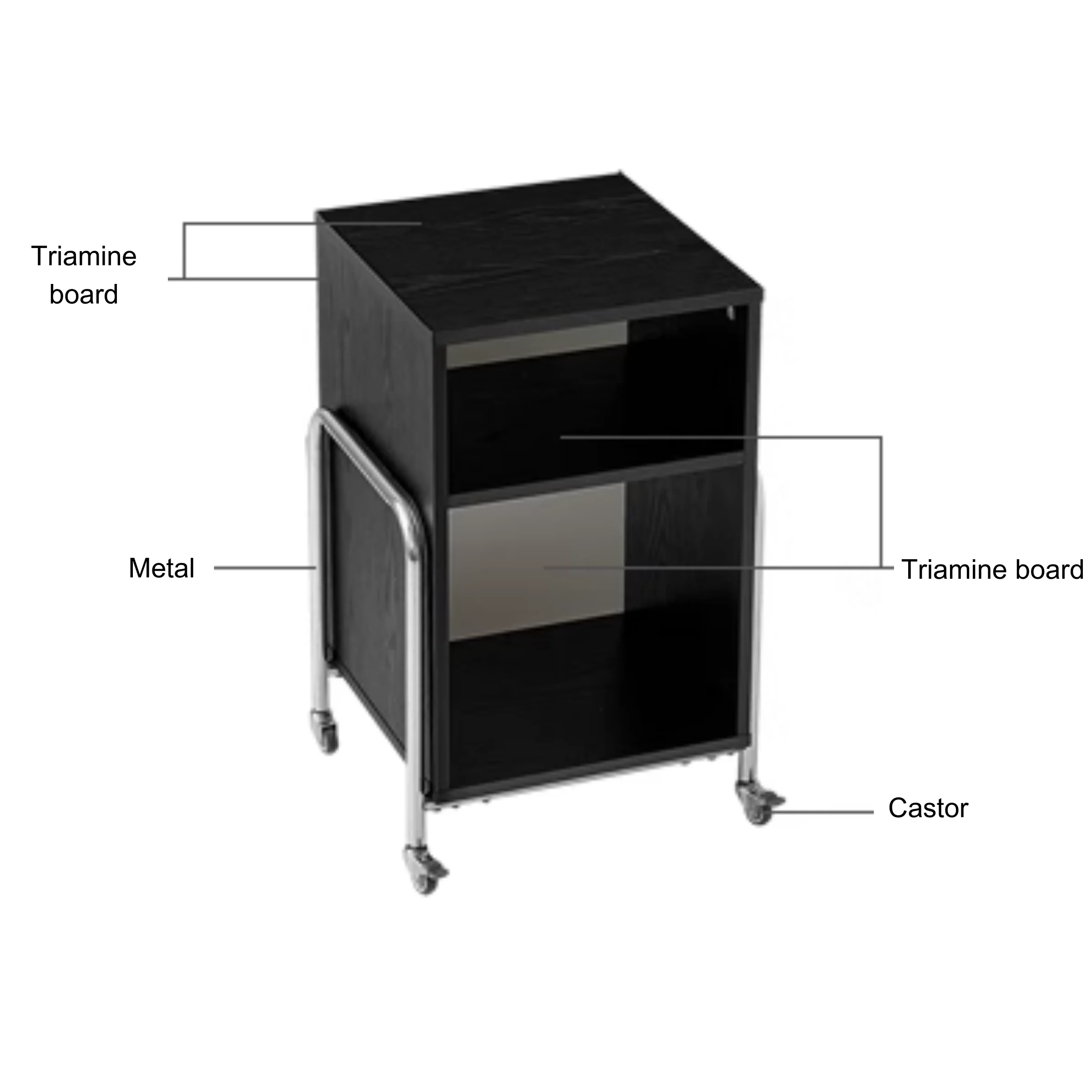 Linspire Meadow Movable Office Open Storage Cabinet