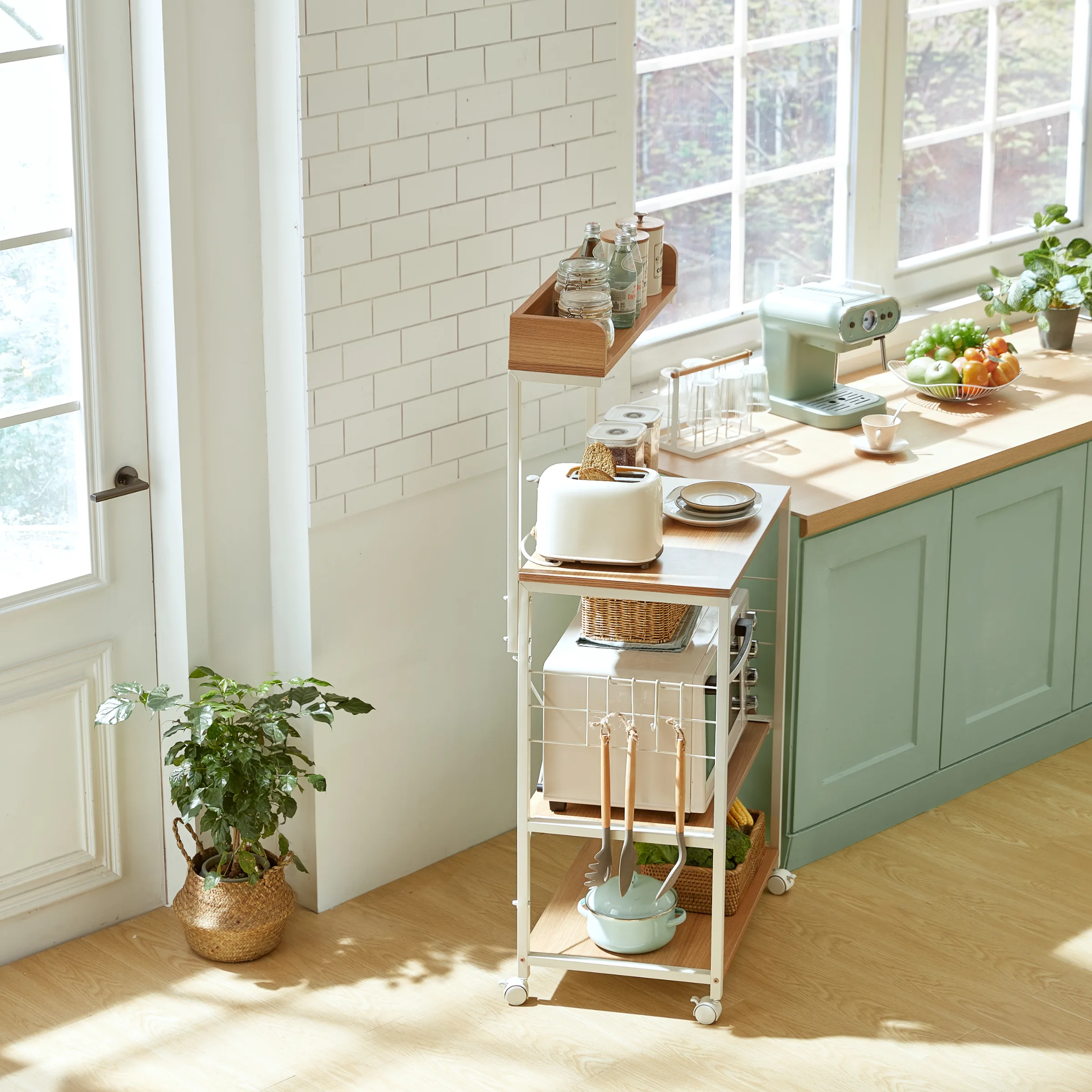 Linspire Delta Movable Kitchen Storage Rack