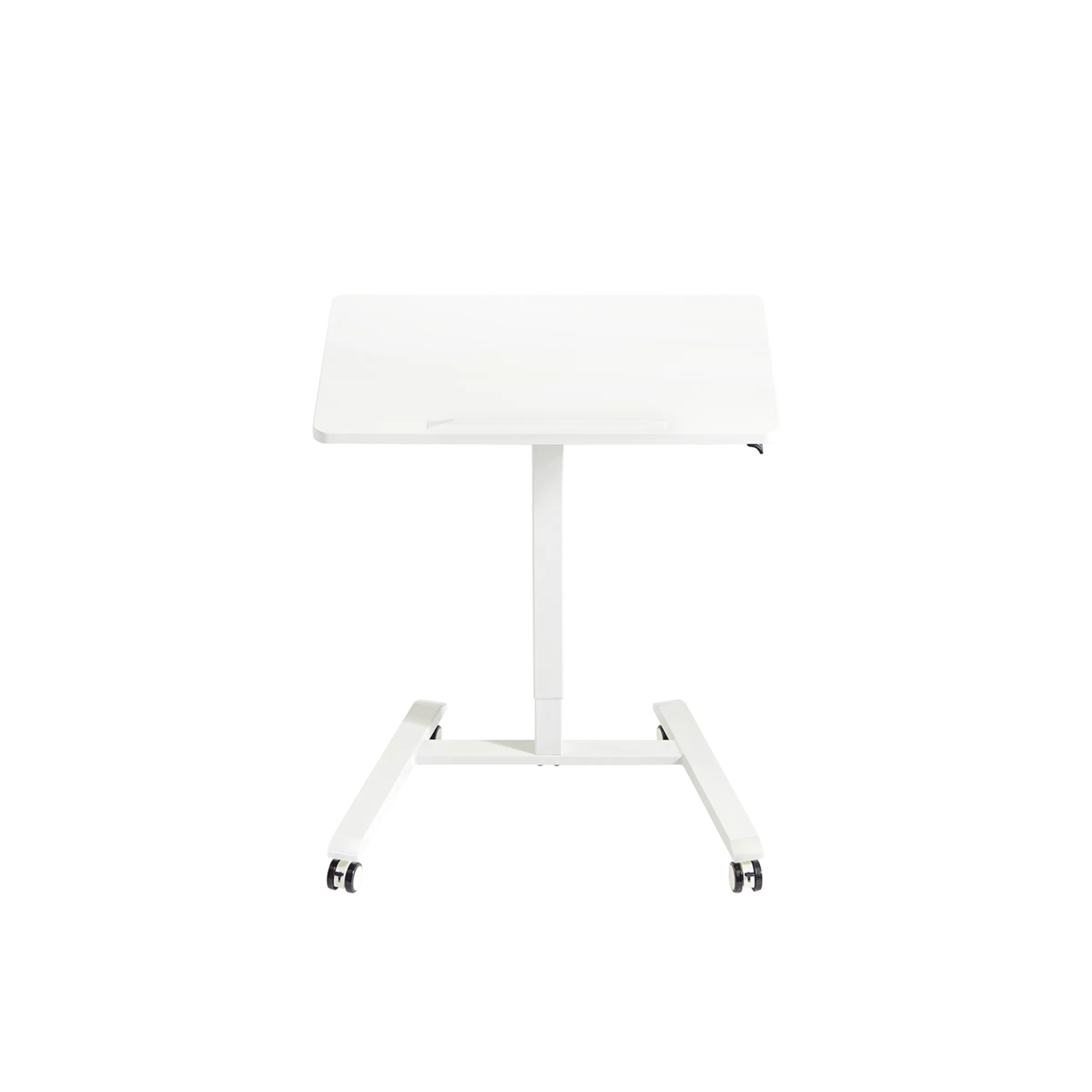 Linspire Islet Height Adjustable Pneumatic Side Table with Castors, White