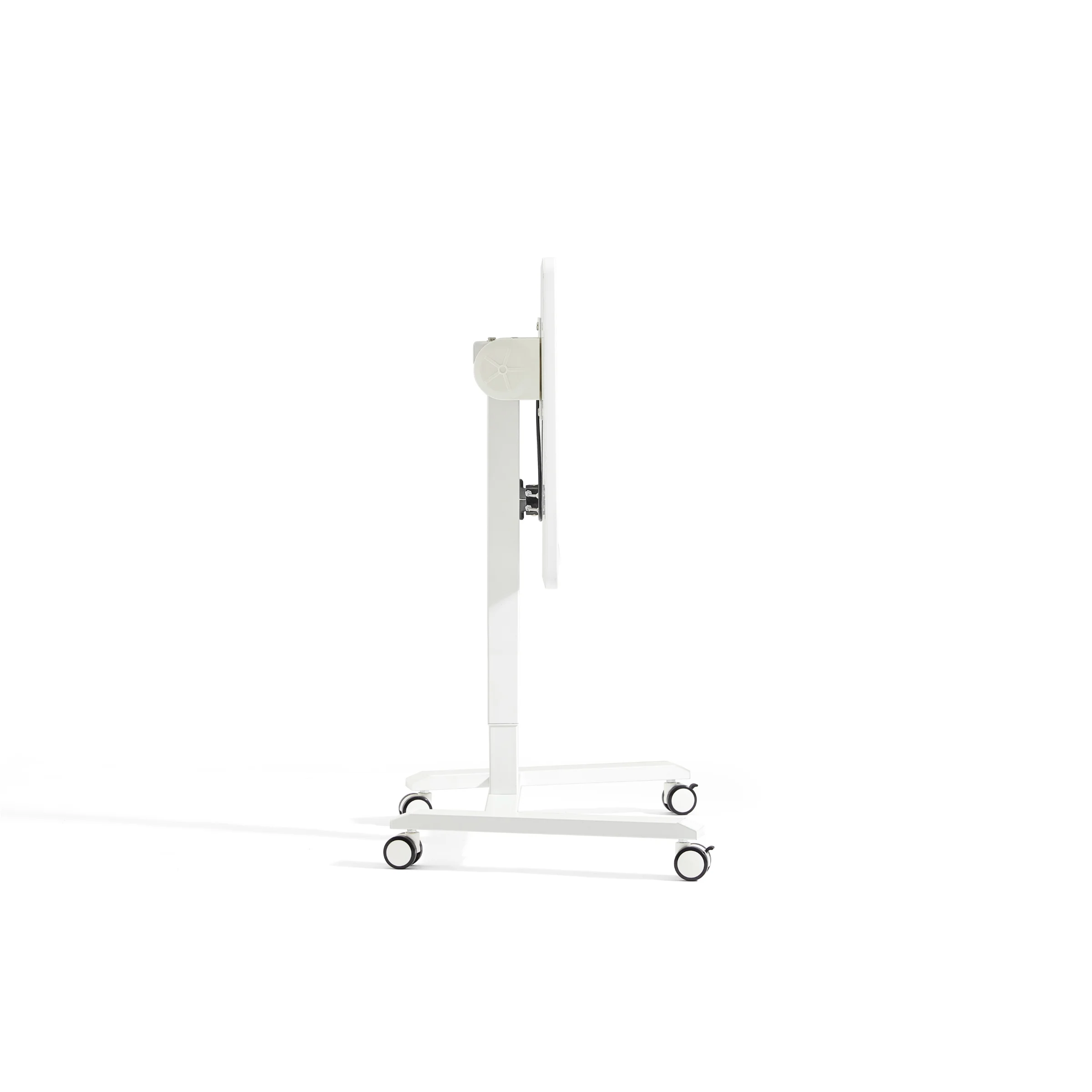 Linspire Islet Height Adjustable Pneumatic Side Table with Castors, White