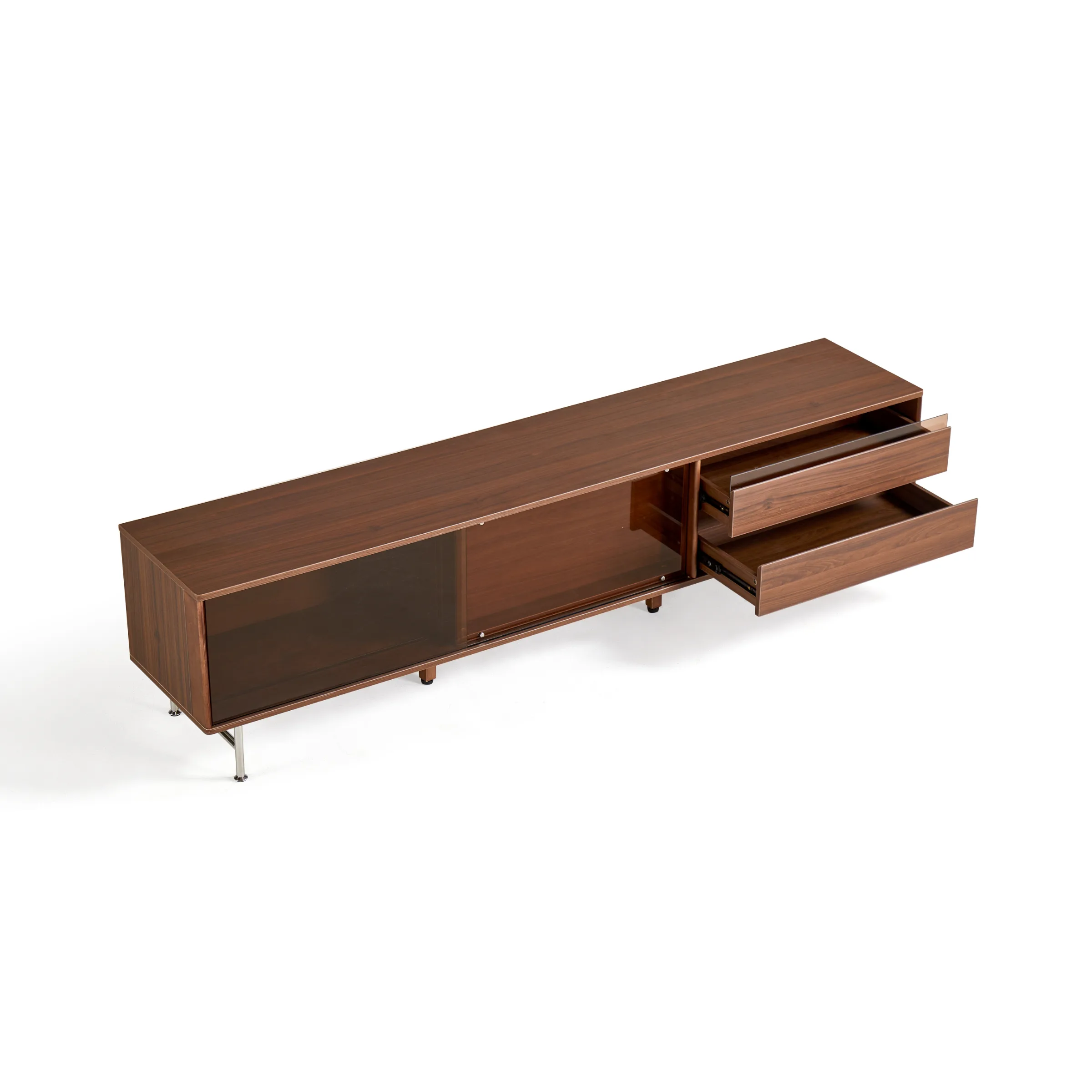 Linspire Ursula Entertainment Unit with Sliding Glass Doors, 2m