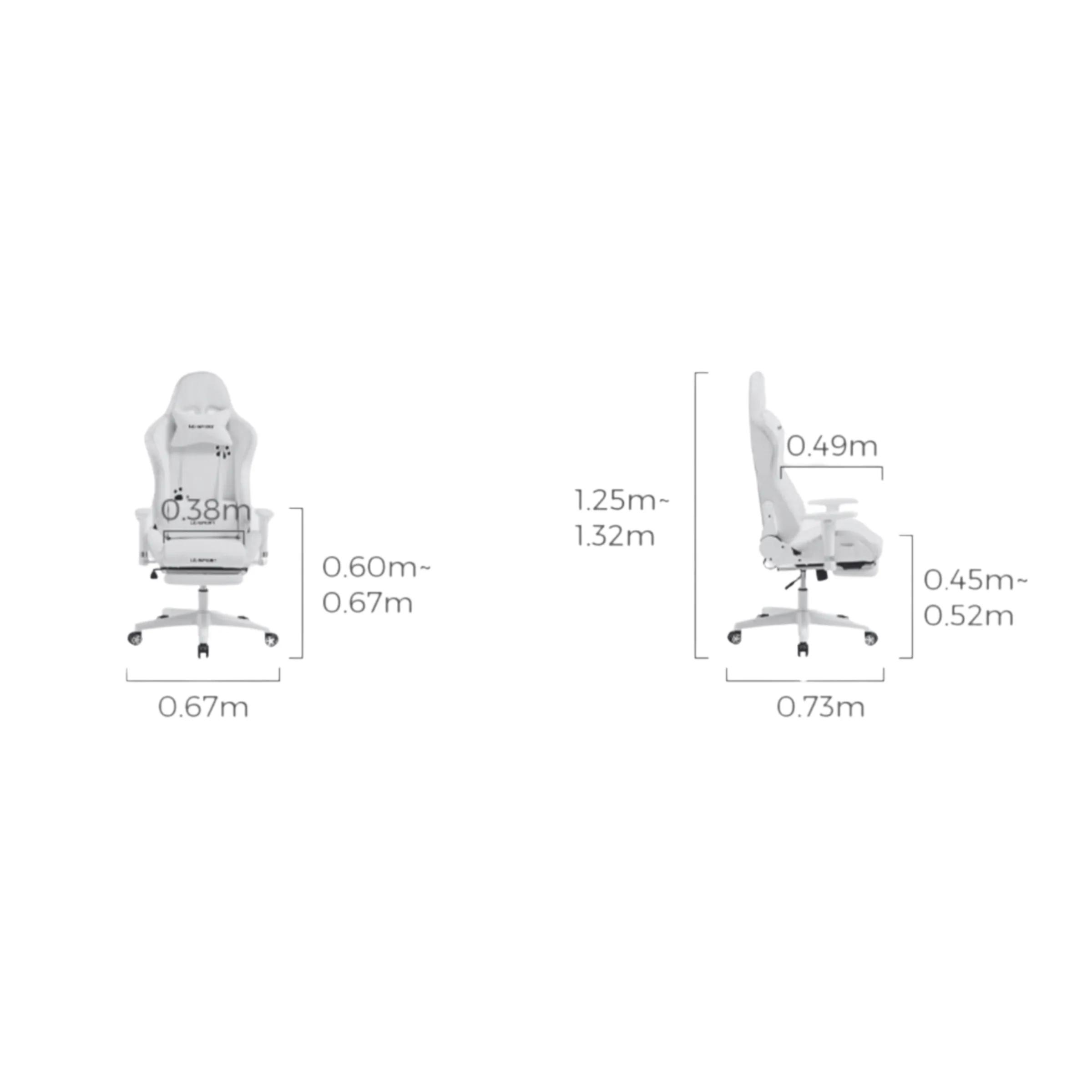 Linspire Rhapsody 2PCS Office Desk Set, 140cm
