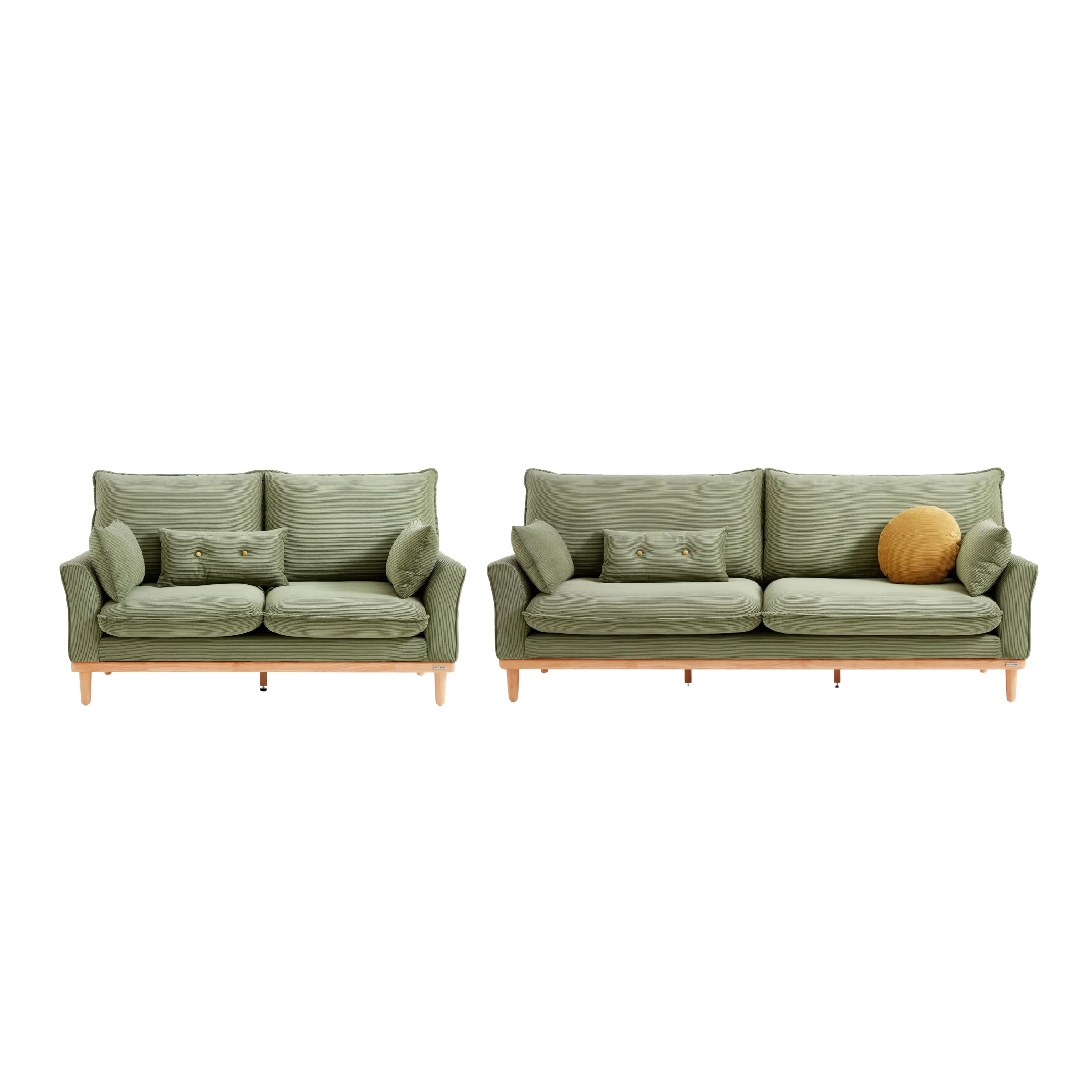 Linspire Moss 2PCS Sofa Set, 3+2 Seater, Moss Green