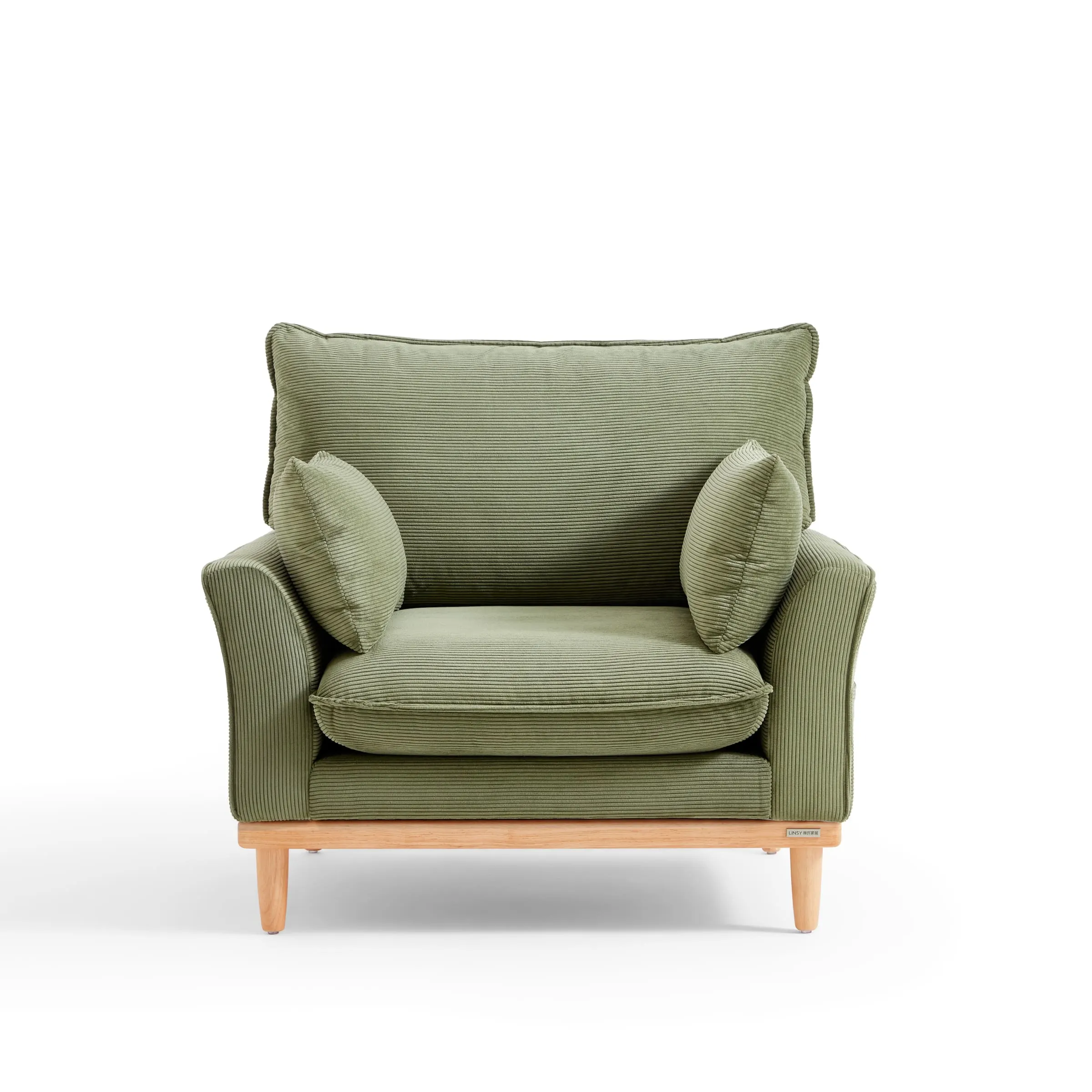 Linspire Moss 2PCS Sofa Set, 2+1 Seater, Moss Green