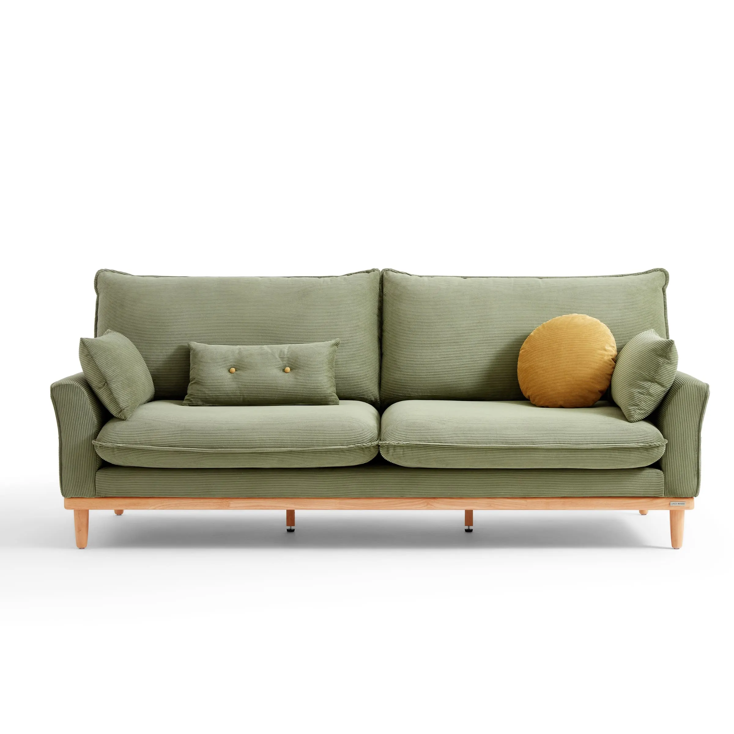 Linspire Moss 2PCS Sofa Set, 3+1 Seater, Moss Green