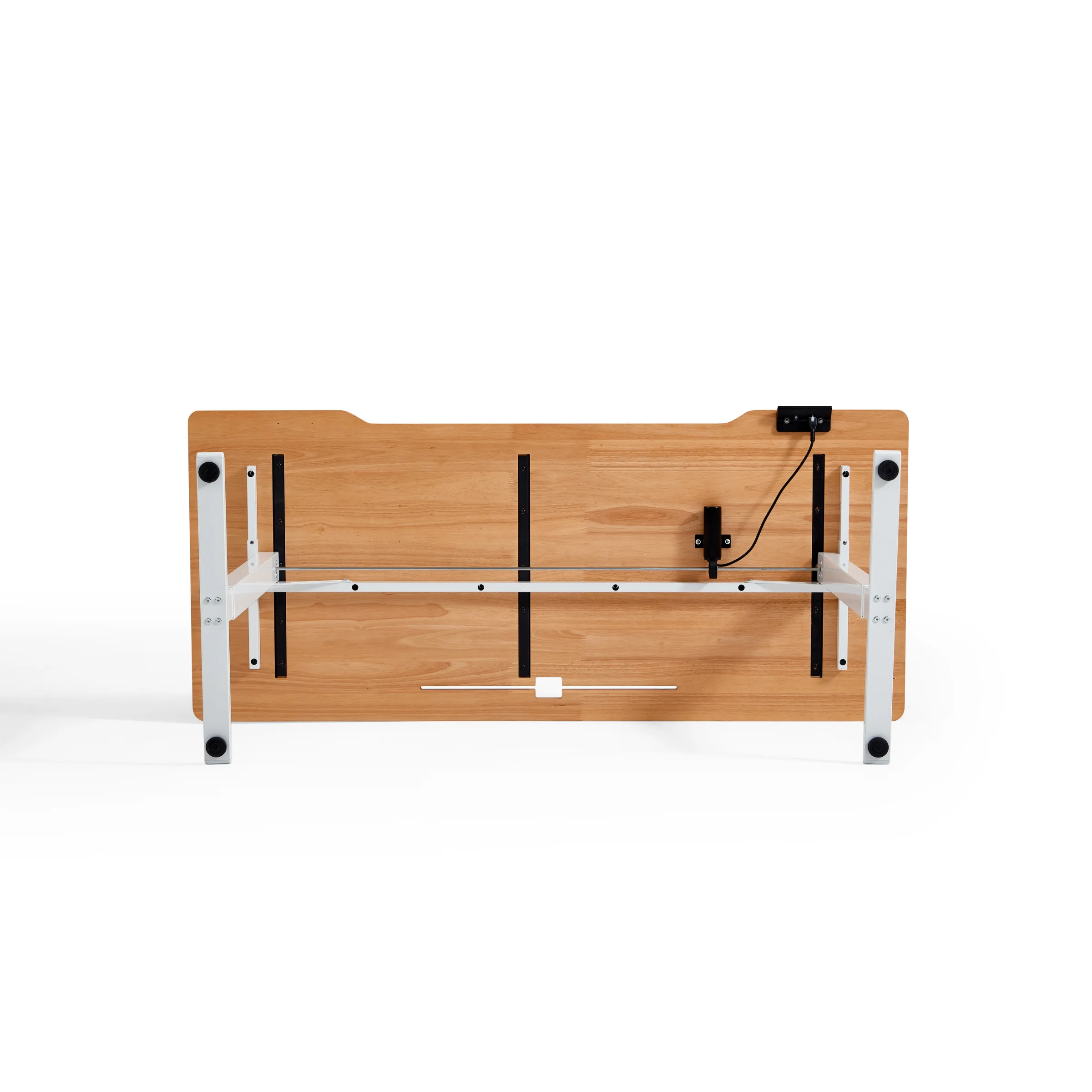 Linspire Lumen Electric Height Adjustable Standing Desk with Riser Stand, 1.4m