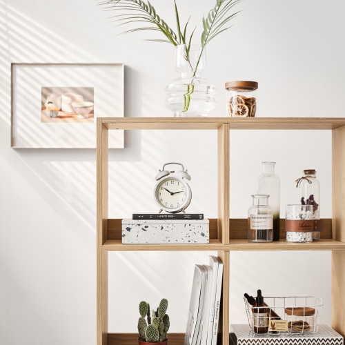 Linspire Geo 9 Cube Bookshelf , Natural