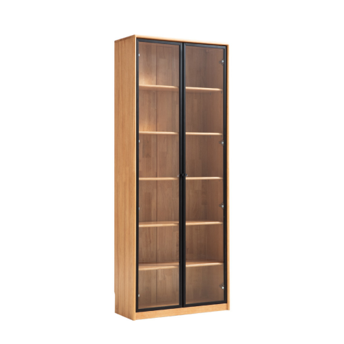 Linspire Ventus Bookshelf with Glass Door, Large