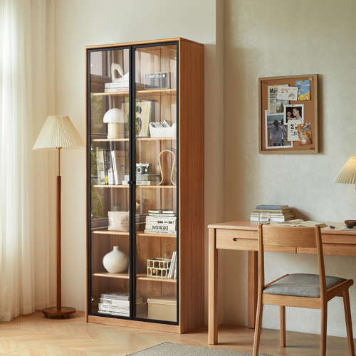 Linspire Ventus Bookcase with Glass Door, Large