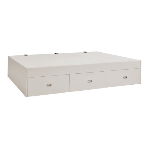 Linspire Royale Bed Base with Storage Drawers, 150x190cm, White