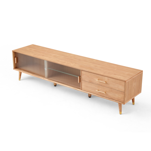 Linspire Ventus Entertainment Unit, 1.8M, Natural, Glass