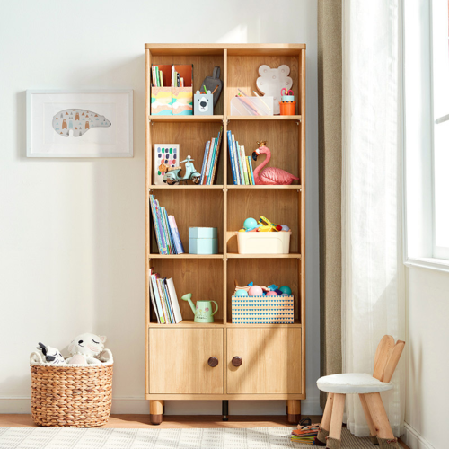 Linspire Horizon Kids Double Bookshelf, Natural