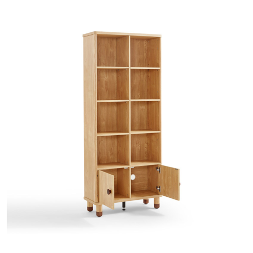 Linspire Horizon Kids 8 Cube Bookcase with Storage Cabinet, Natural