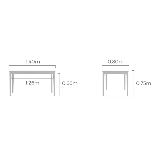 Linspire Ventus Solid Wood Dining Table with 4 Chairs Set, White Marble