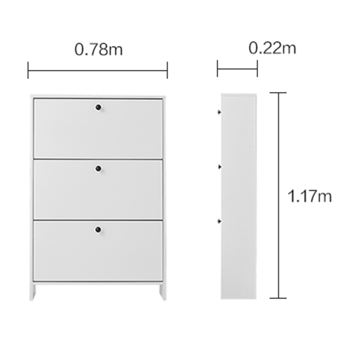 Linspire Miro Drawer Shoe Cabinet, White