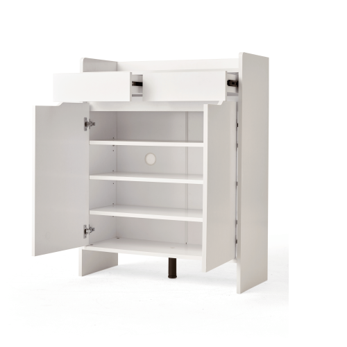 Linspire Miro Shoe Cabinet, Large, White