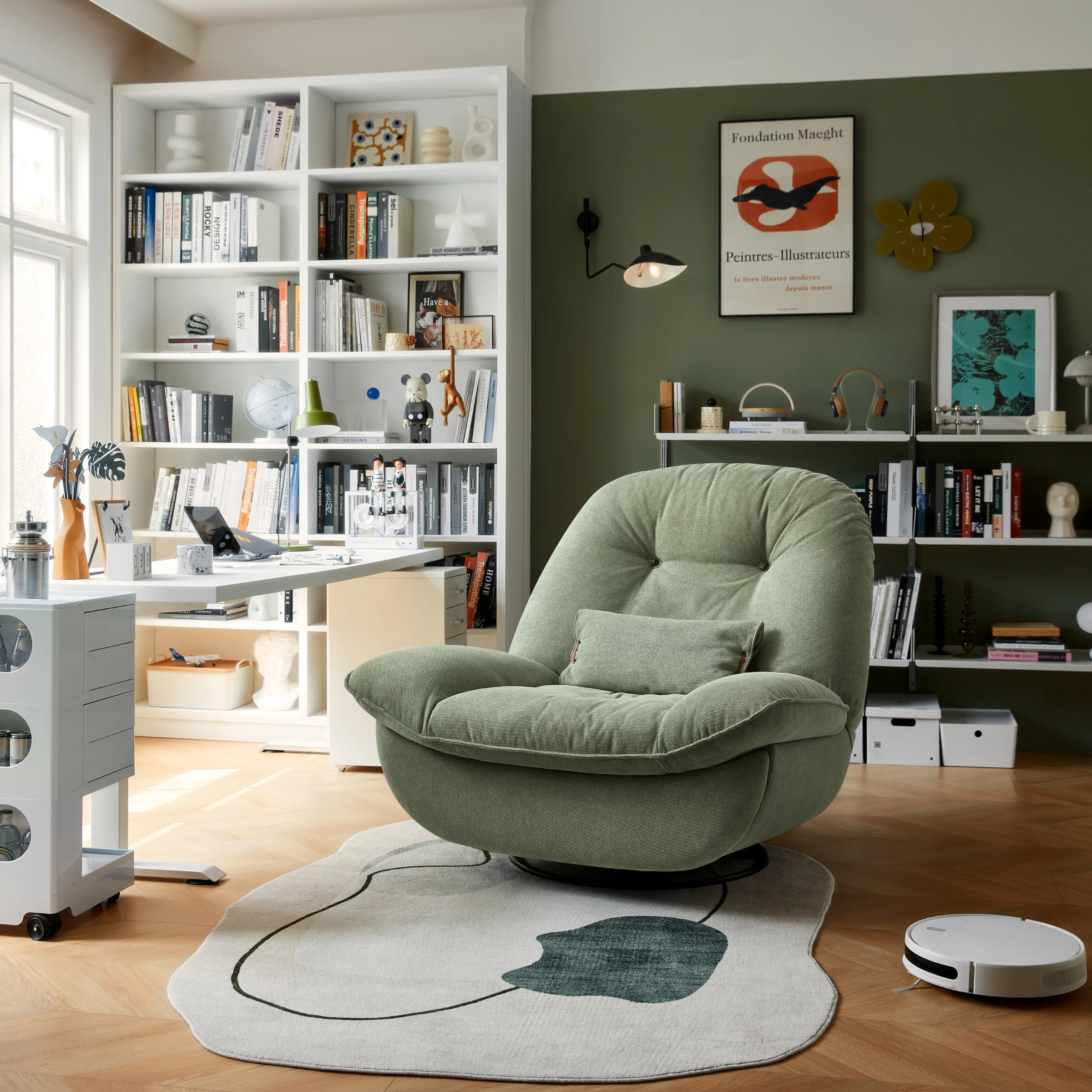 Linspire Oasis Recliner Chair, Oversize, Seafoam