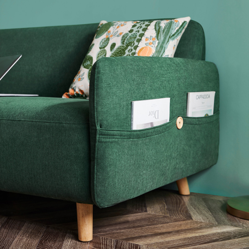 Linspire Zenith 3 Seater Sofa, Emerald Green