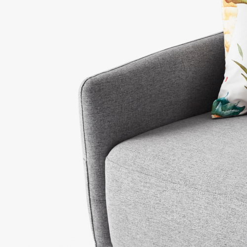 Linspire Zenith 3.5 Seater Sofa, Light Grey