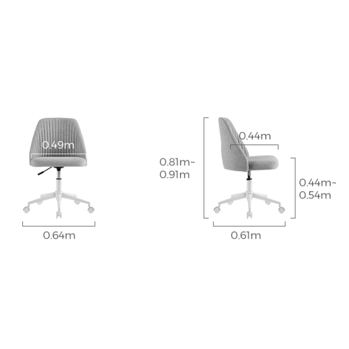 Linspire Haze Office Chair, Grey