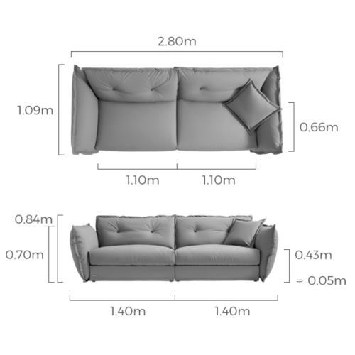 Linspire Oasis 4 Seater Sofa, Ivory