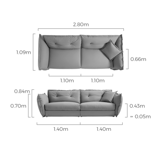 Linspire Oasis 4-Seater Sofa, Seafoam